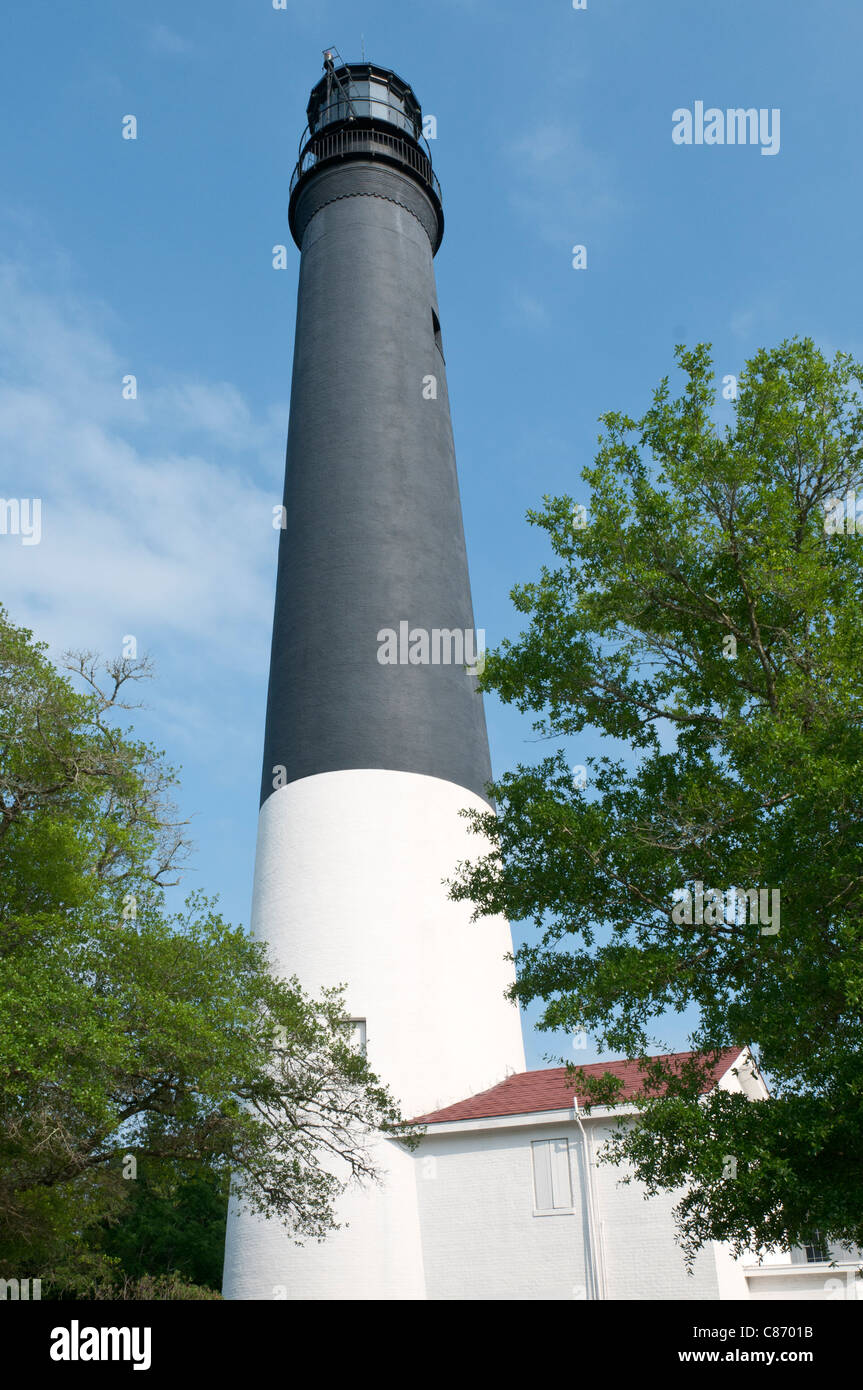 Florida, faro di Pensacola, stabilito 1859 Foto Stock