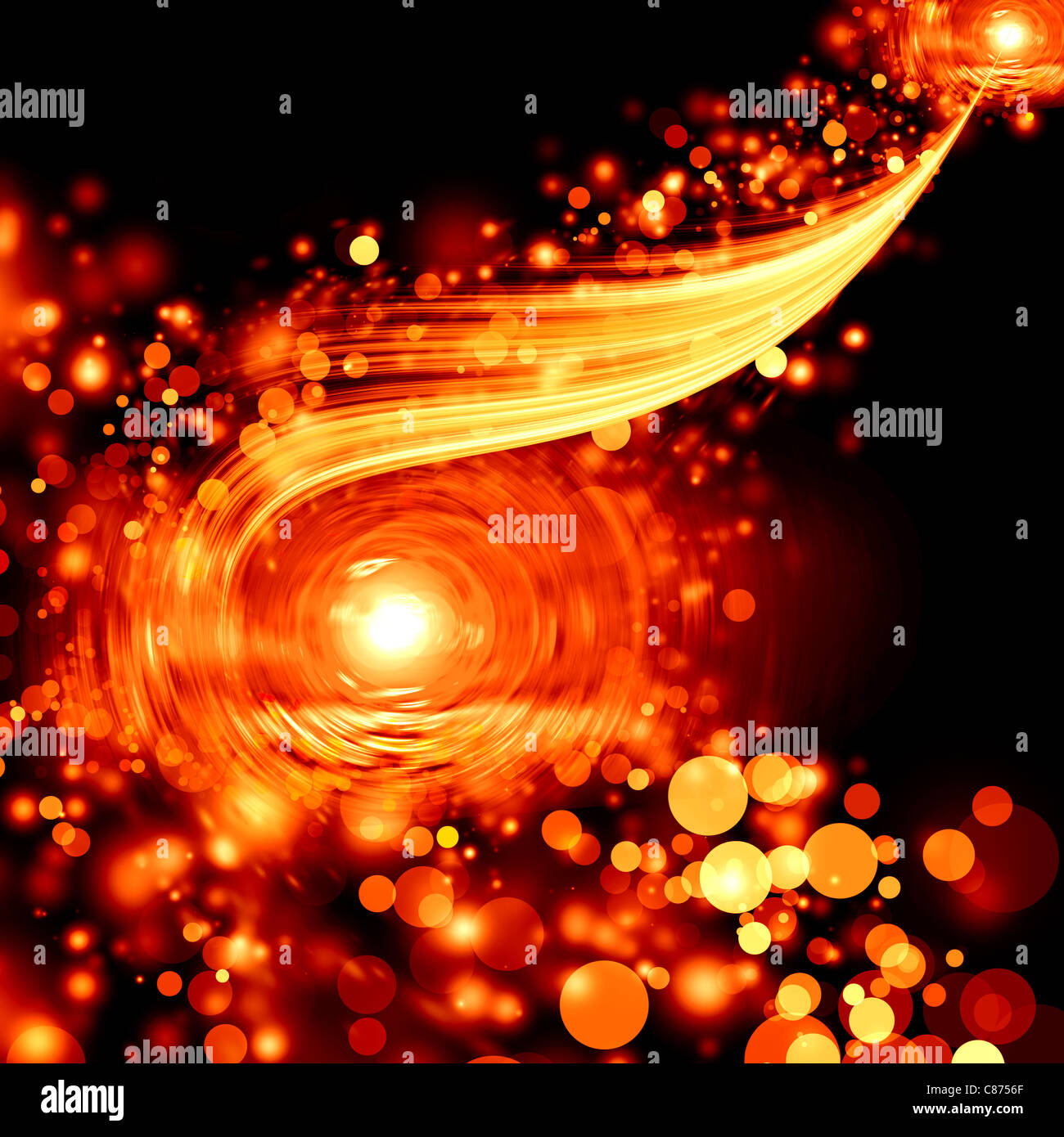 Abstract cosmica di time machine Foto Stock