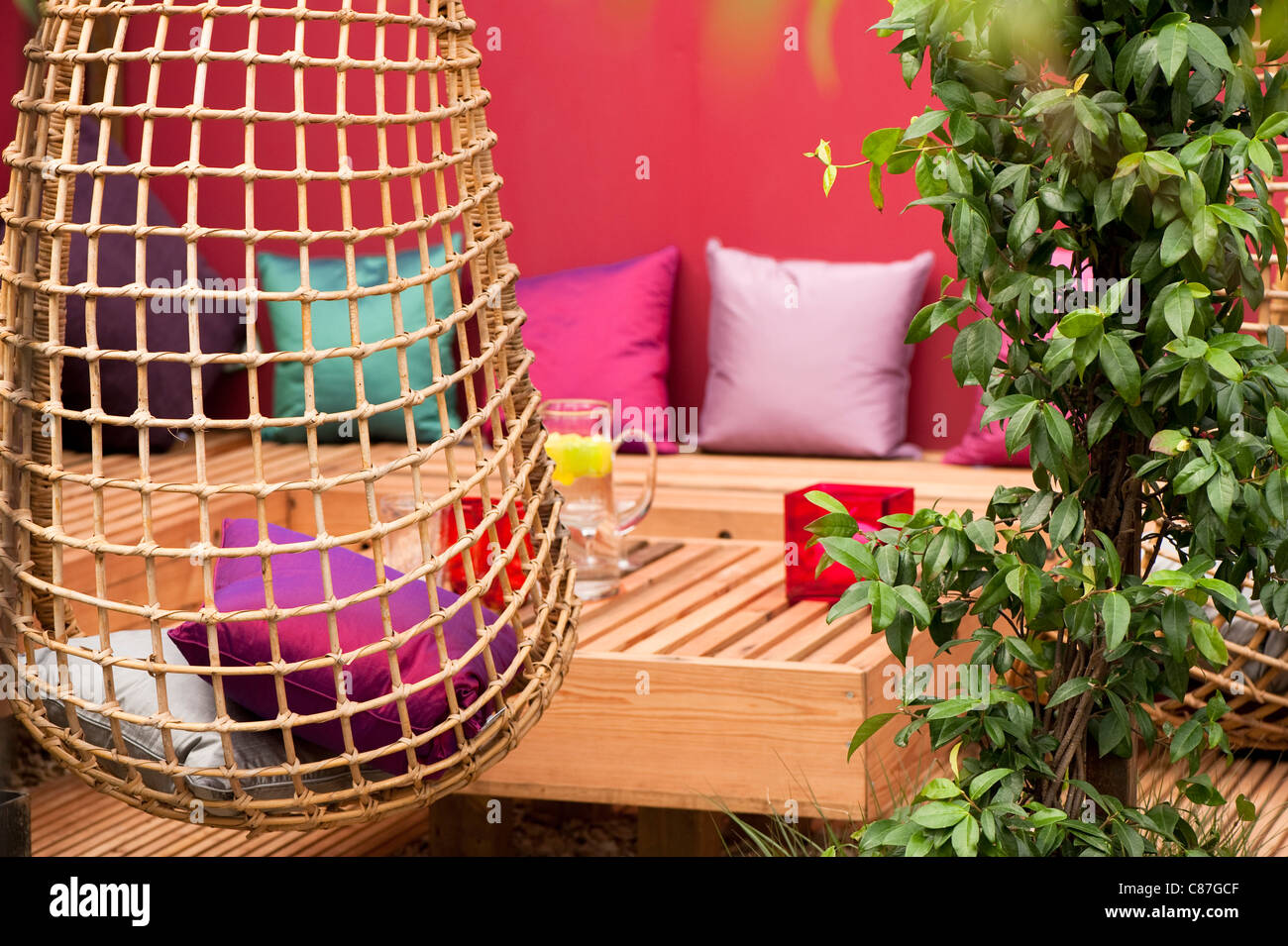 "Yado-giardino" torna a giardino sul retro, 2011 RHS Flower Show Tatton Park Foto Stock