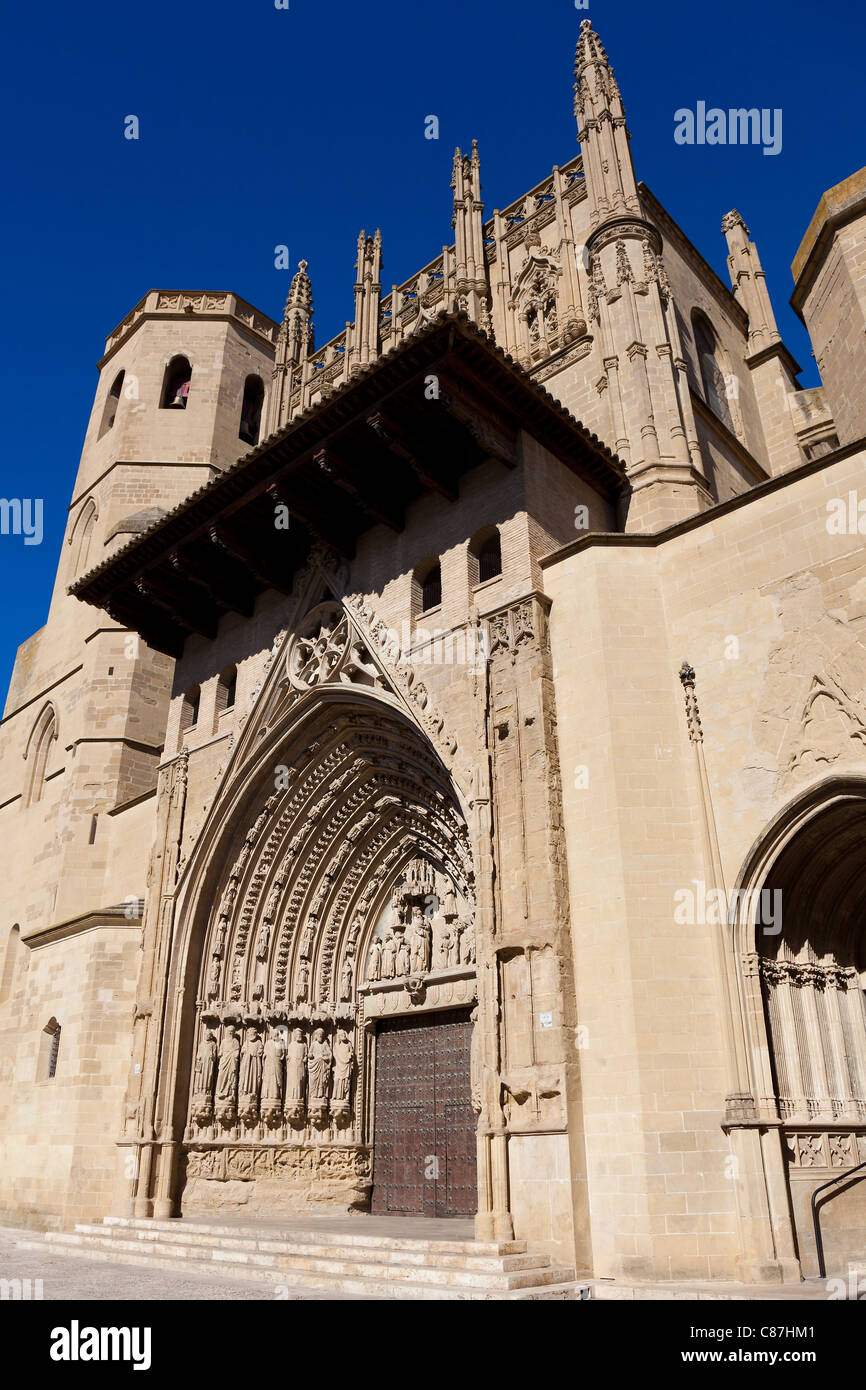 Cattedrale di Huesca, Aragona, Spagna Foto Stock