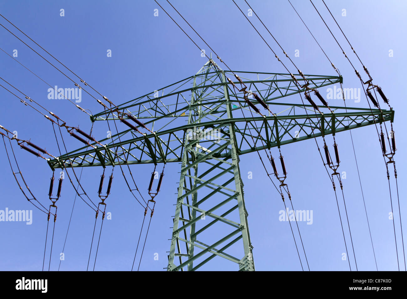 Palo di potenza Foto Stock