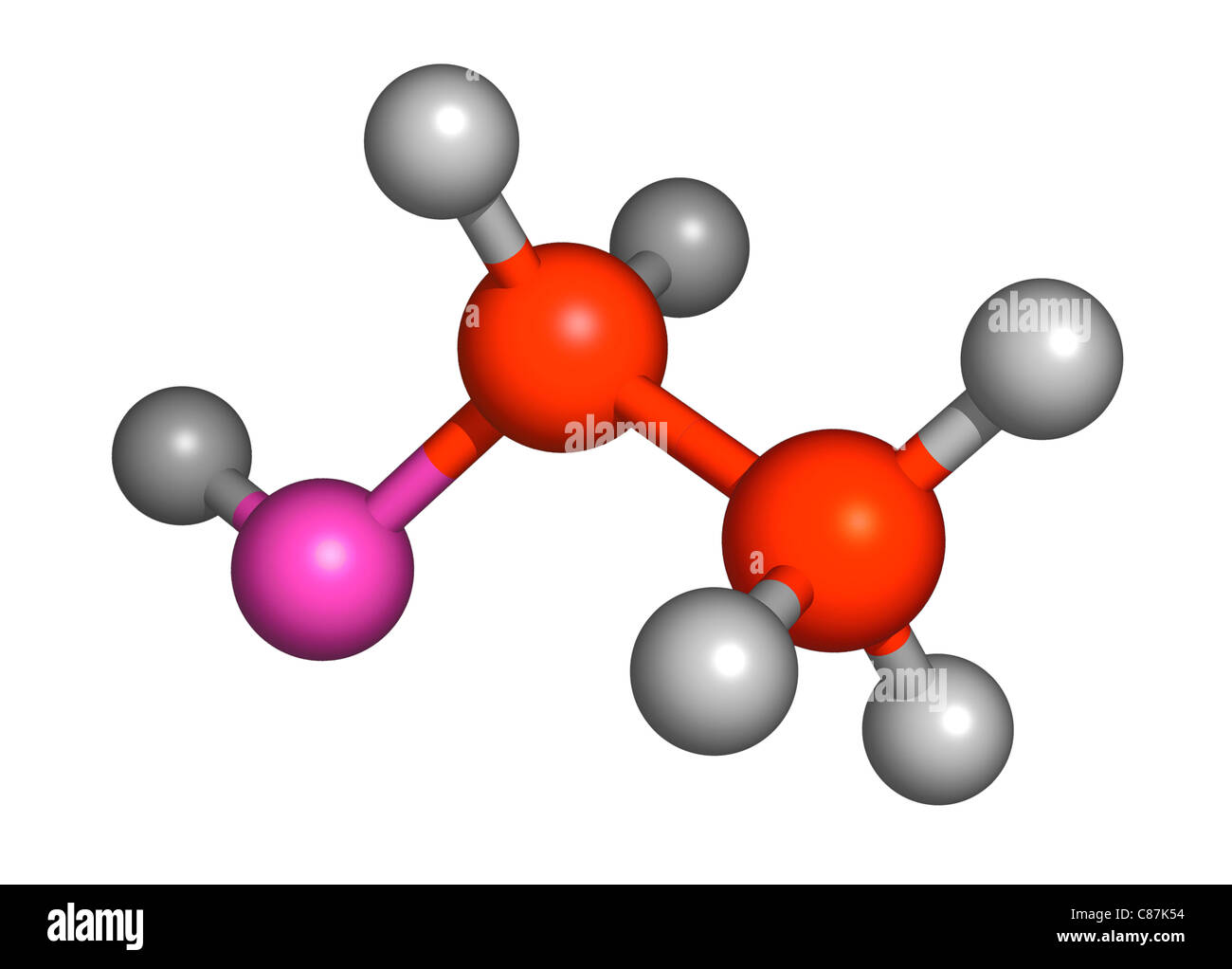 Etanolo molecola di alcol C2H6O Foto stock - Alamy