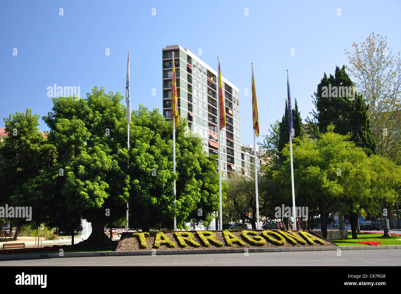 Plaça de la Imperial Tarraco Tarragona, Costa Daurada, provincia di Tarragona Catalogna Foto Stock
