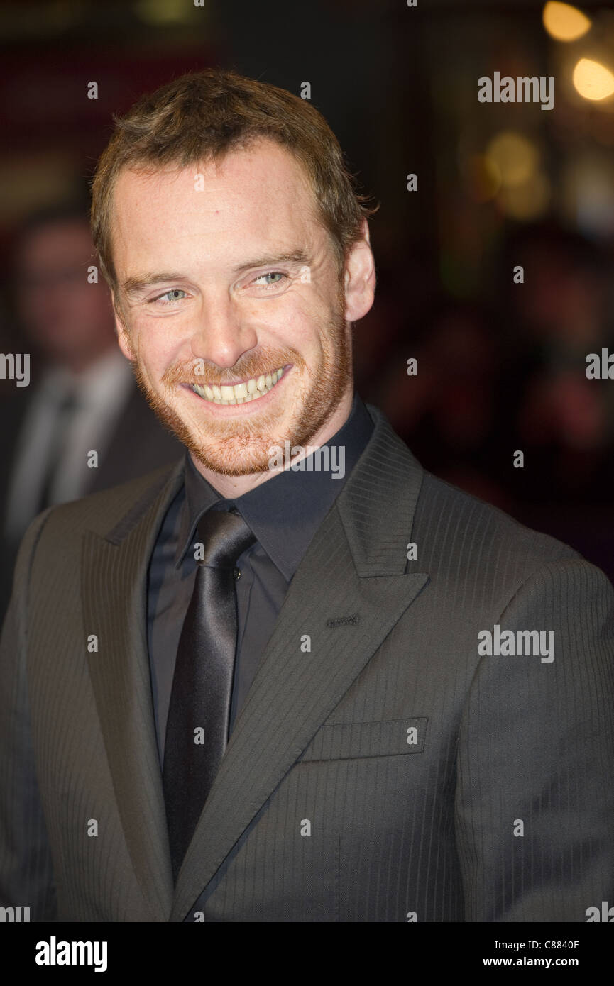 Michael Fassbender al BFI 55th Film Festival. Tappeto rosso premier del filmato vergogna. Foto Stock