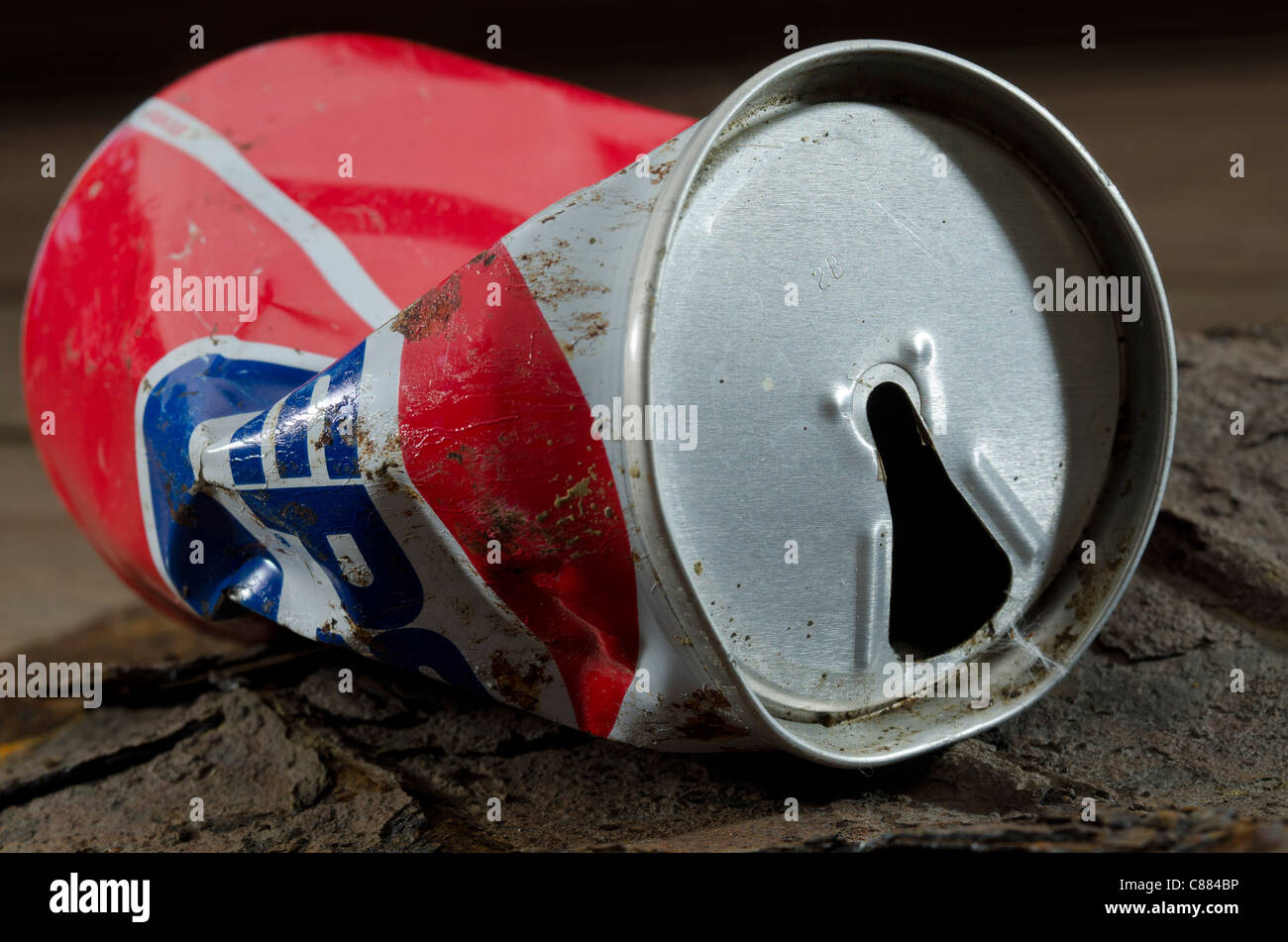 Vecchio può di Pepsi Foto Stock