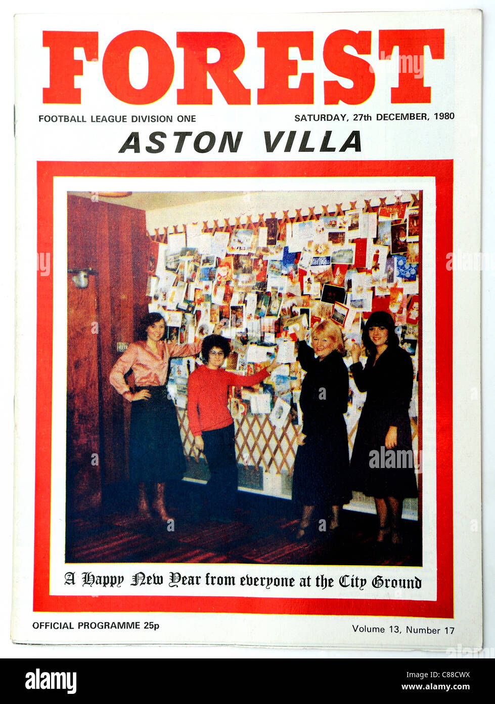 Il Nottingham Forest partita ufficiale programma della giornata England Regno Unito Foto Stock