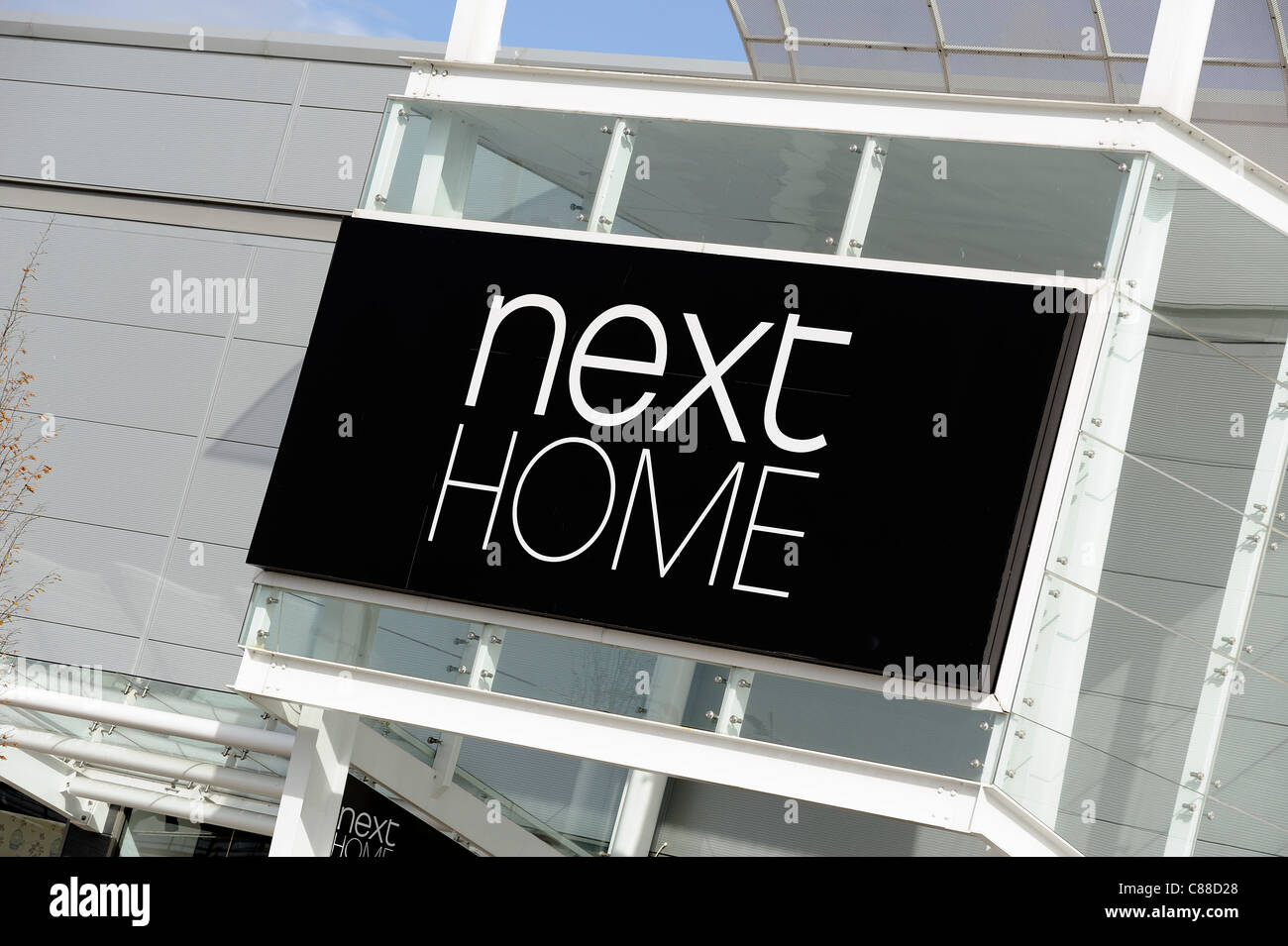 Next home retail park logo England Regno Unito Foto Stock