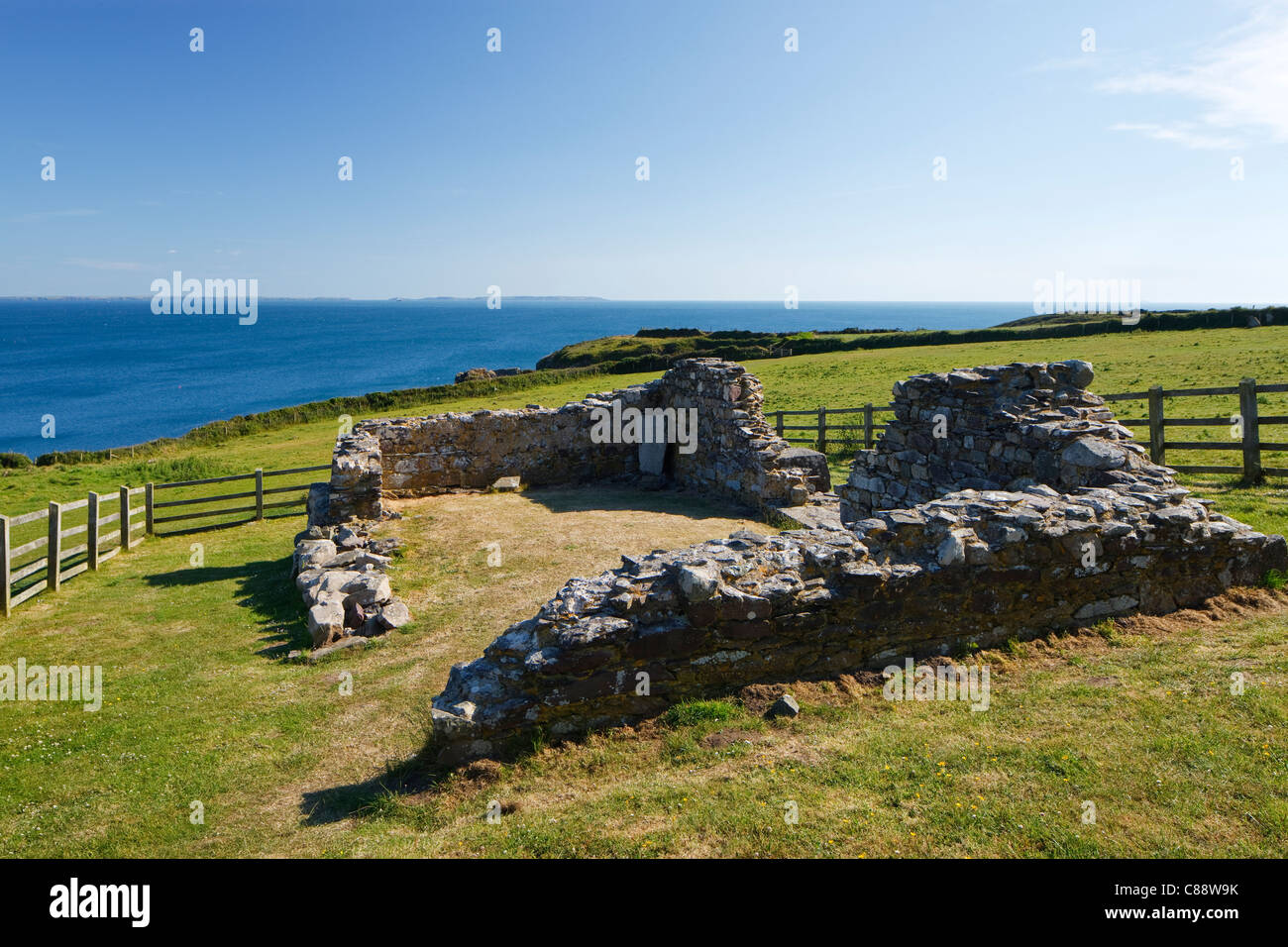 St altopiano Chapel St Davids Pembrokeshire Wales Foto Stock