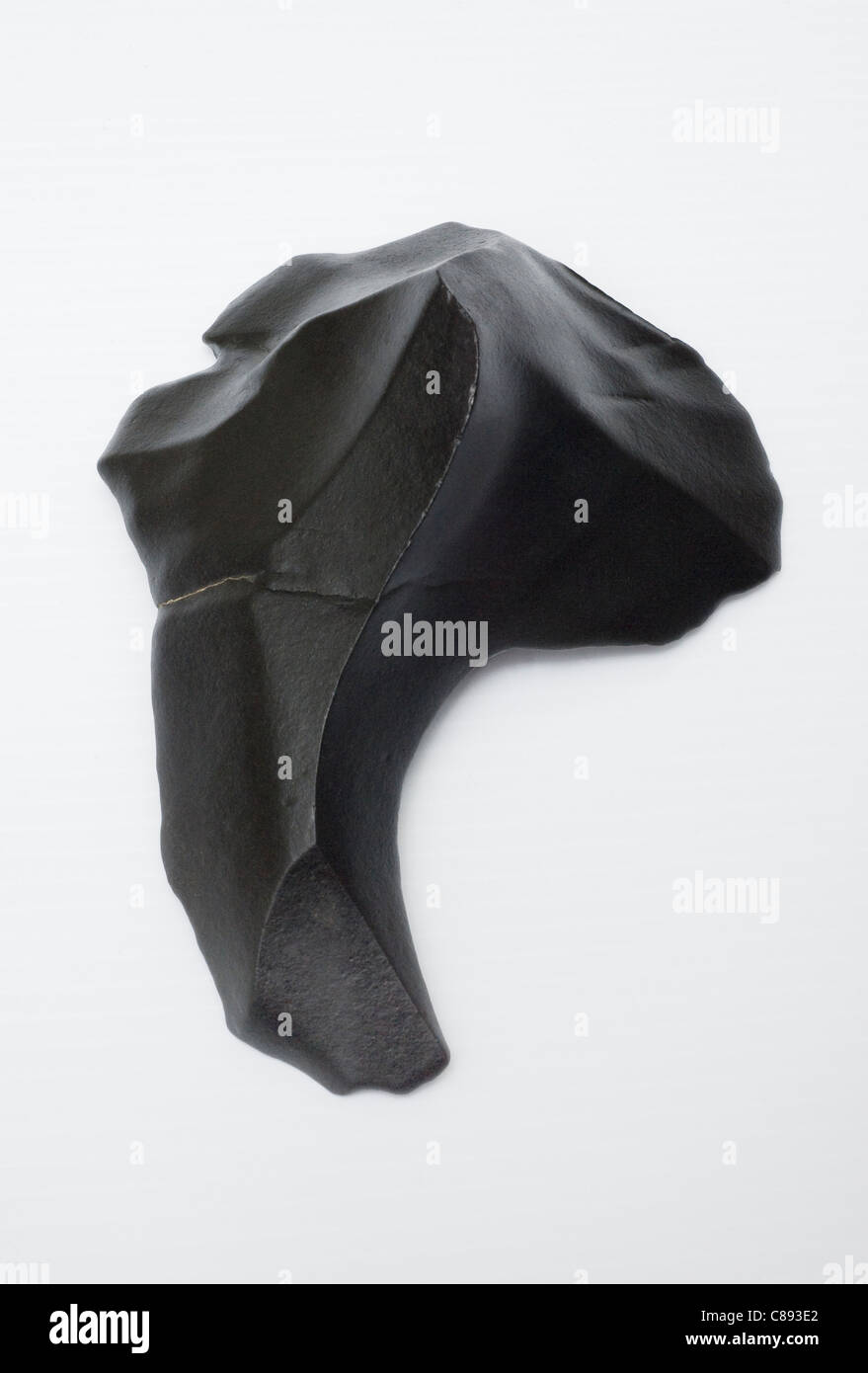 Ventifact, wind-pietra intagliata, di basalto/Dolerite, Wright Valle Secca, Antartide Foto Stock