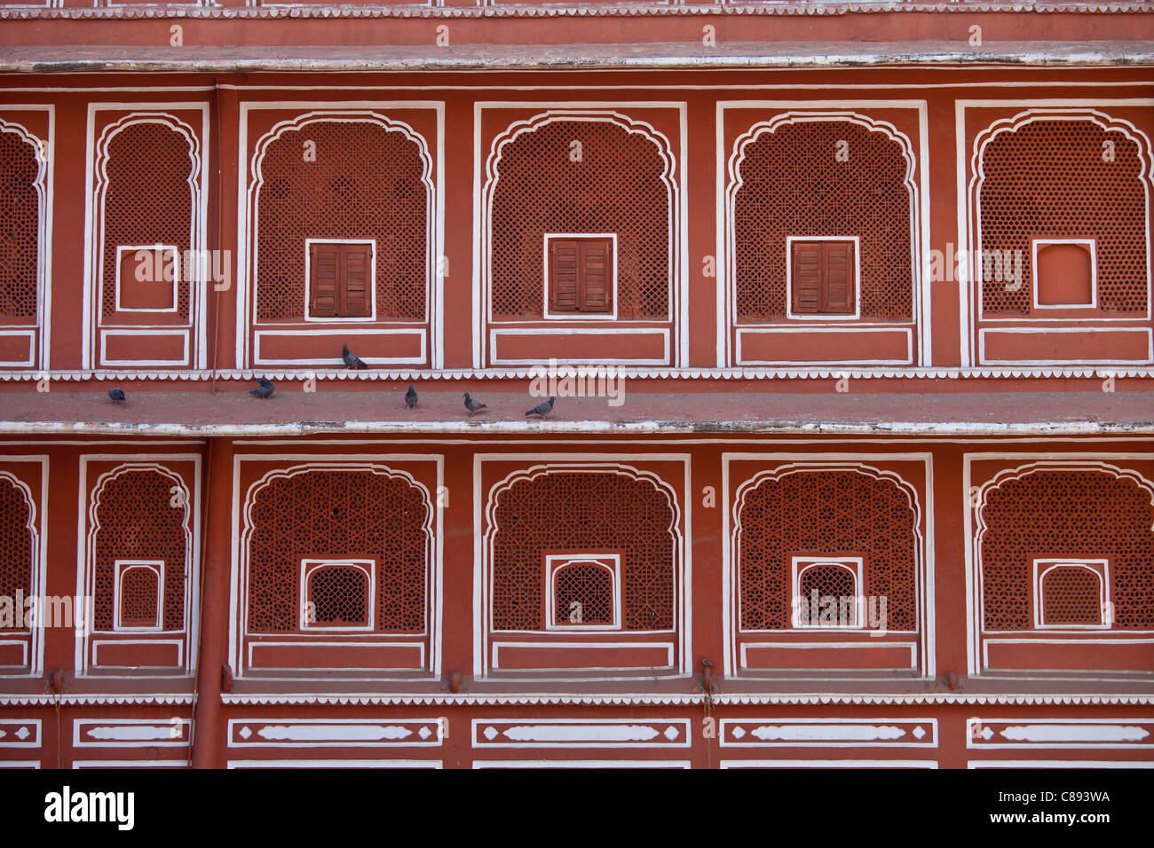 L'harem Zenana Deorhi presso il Maharaja di Jaipur's Moon Palace di Jaipur, Rajasthan, India Foto Stock