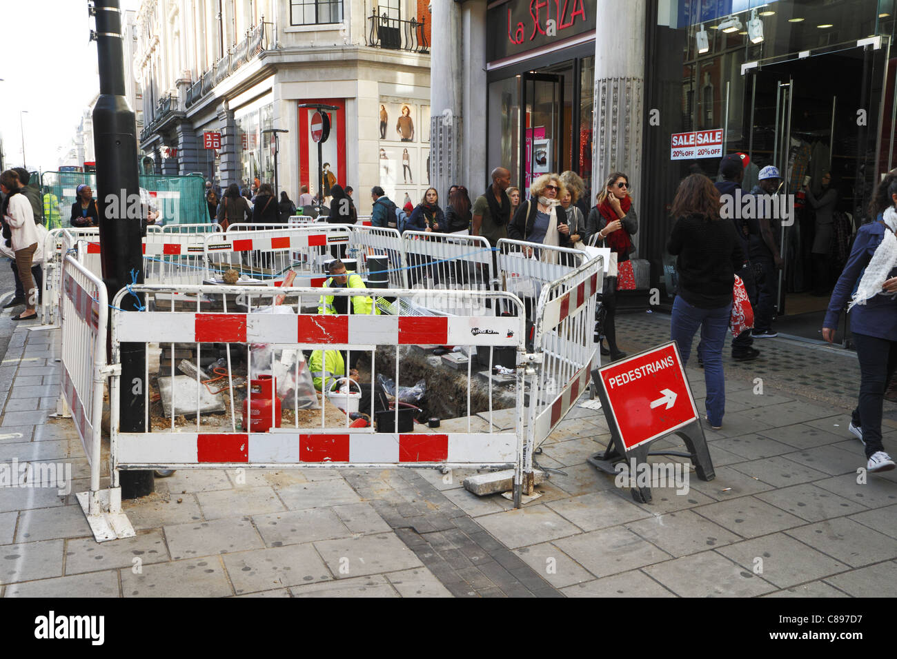 Sfera pubblica miglioramenti, Londra Foto Stock