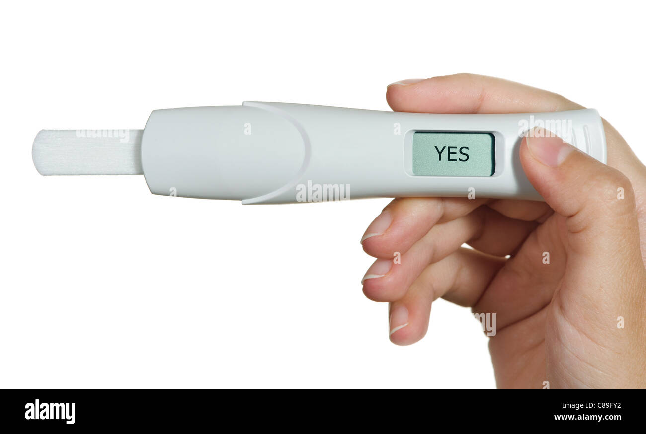 Test di gravidanza Foto Stock