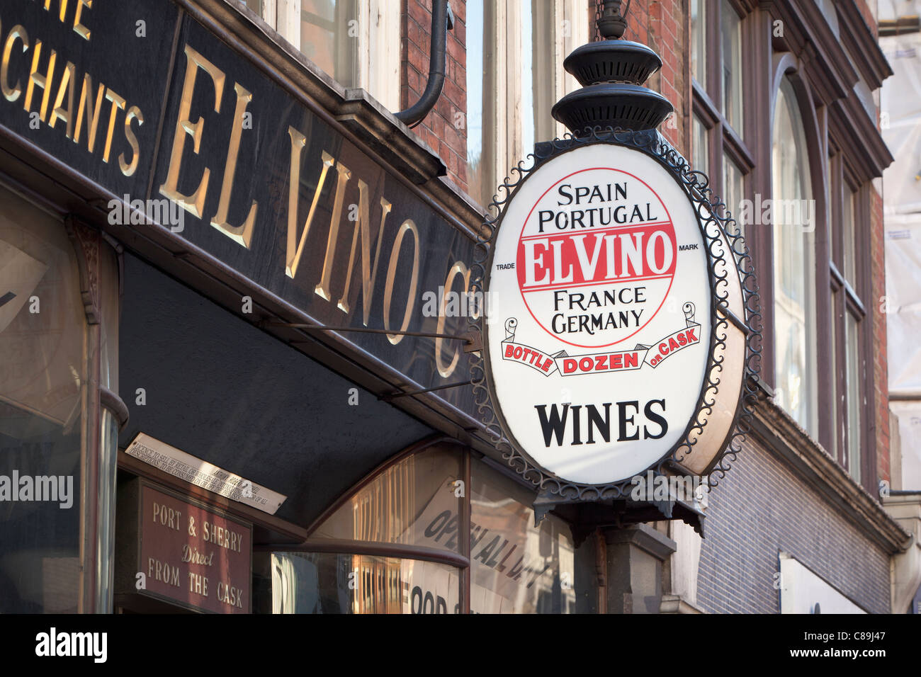 El Vino in Fleet Street London Inghilterra England Foto Stock