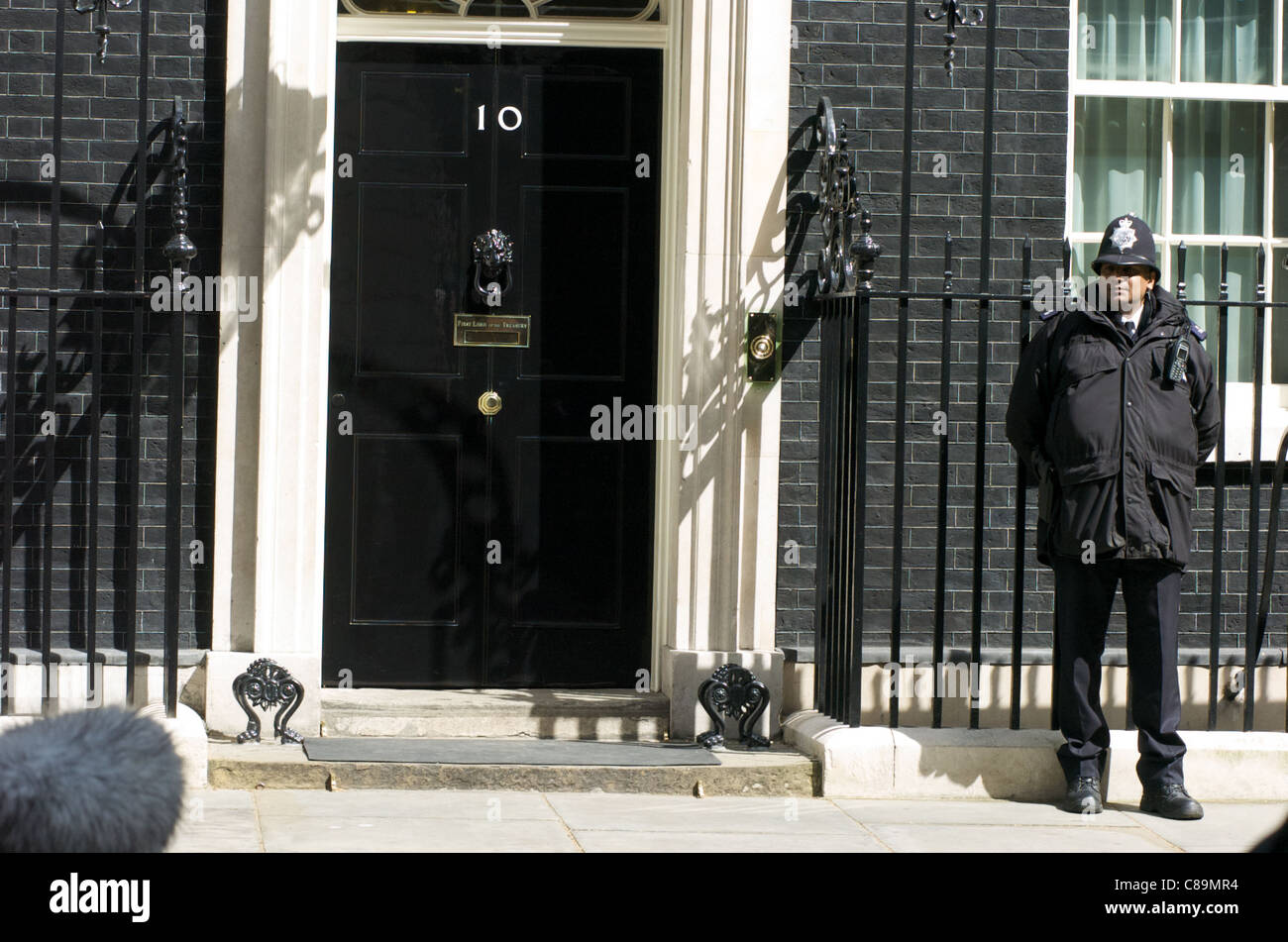 10 Downing Street Londra - a casa del Primo Ministro del Regno Unito Foto Stock