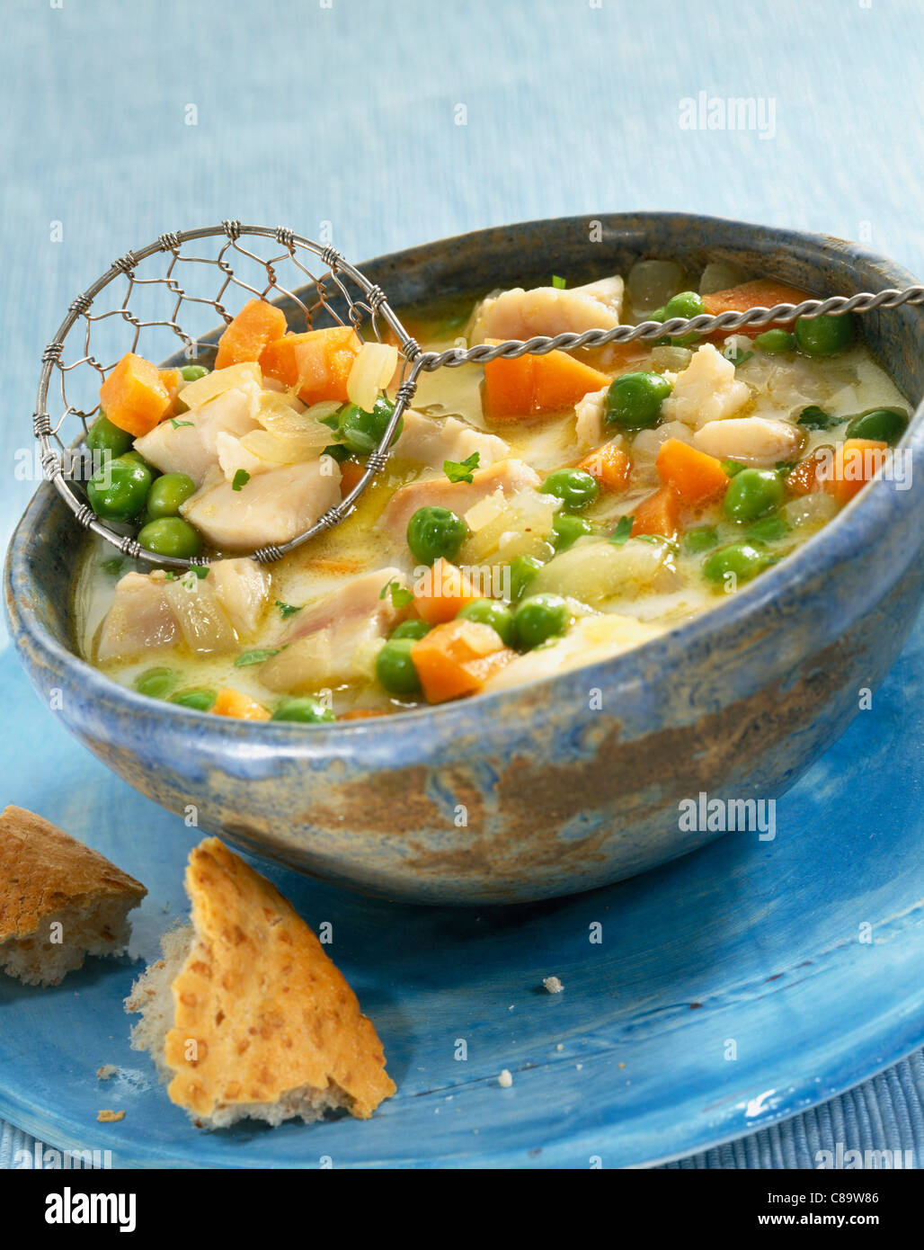 Zuppa di pesce Foto Stock