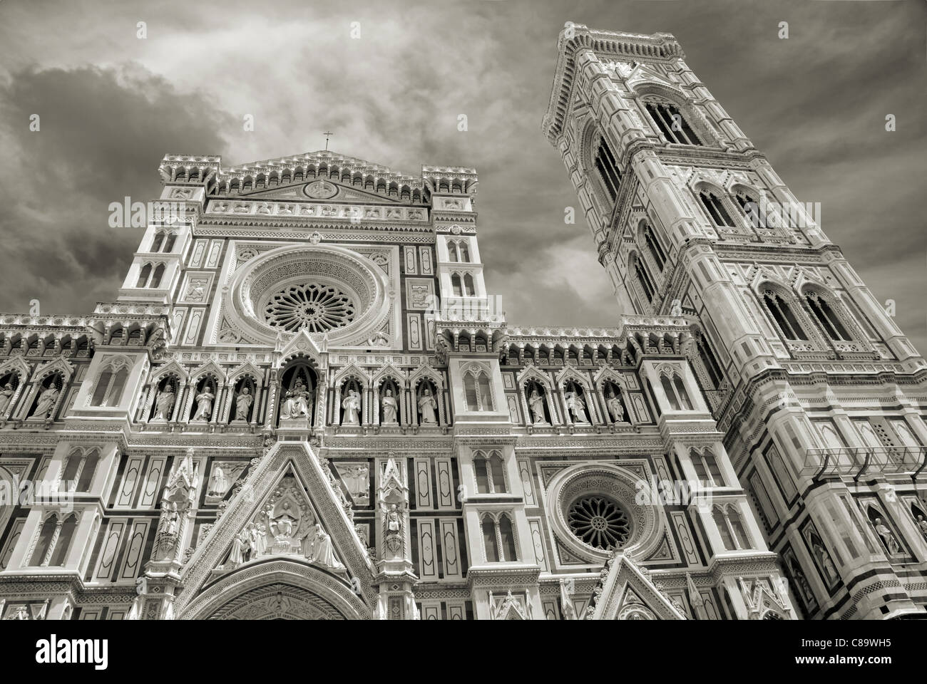 Basilica di Santa Maria del Fiore a Florencia, Italia. Foto Stock