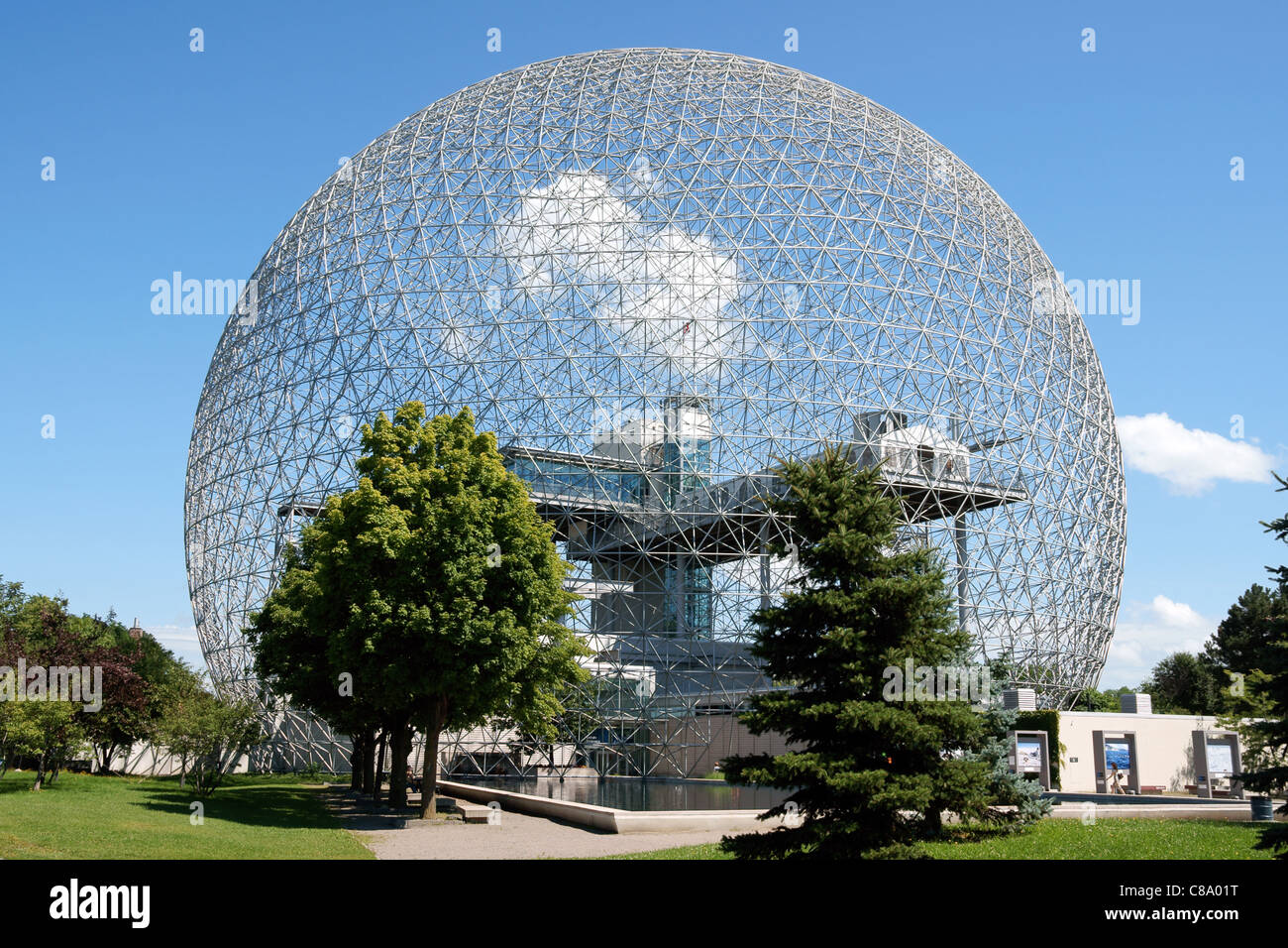 La cupola geodetica chiamato biosfera a Montreal, Canada Foto Stock