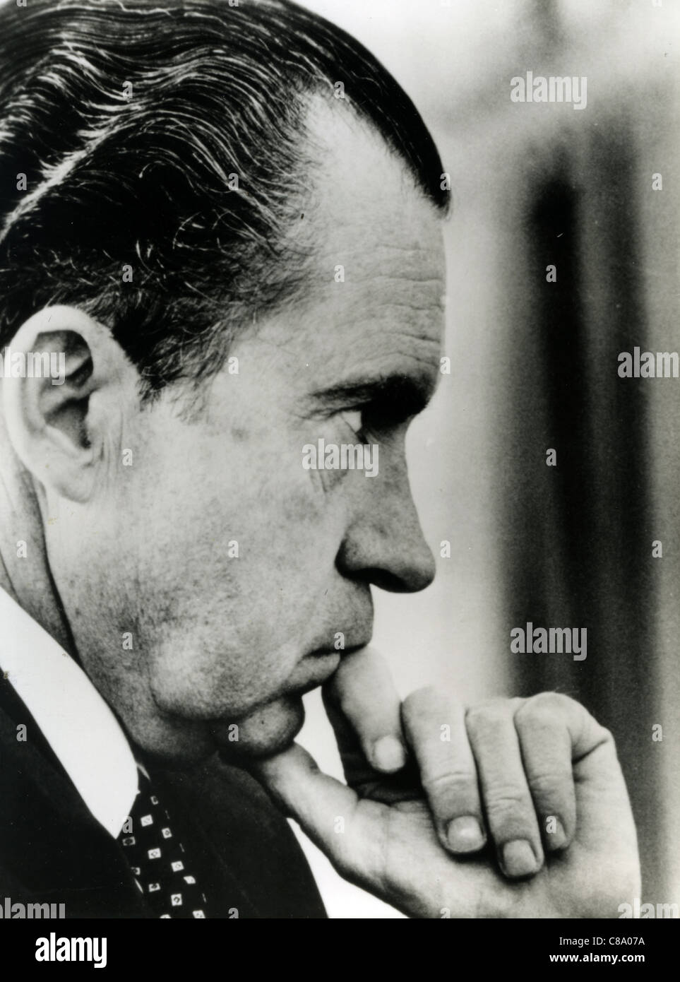 RICHARD Nixon (1913-1994) il trentasettesimo PRESIDENTE DEGLI STATI UNITI Foto Stock