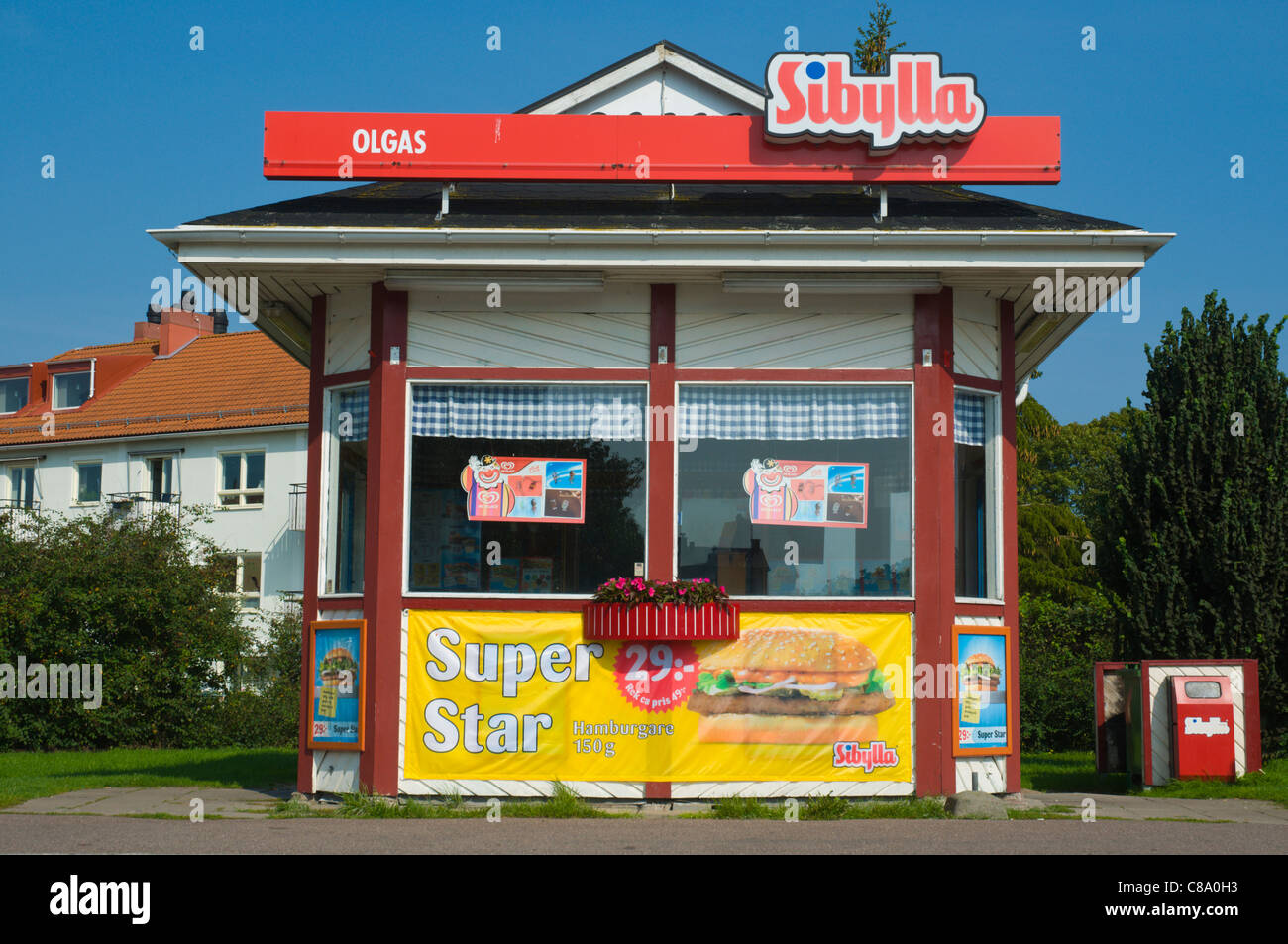 Sibylla fast food città di Kalmar Småland Svezia meridionale in Europa Foto Stock