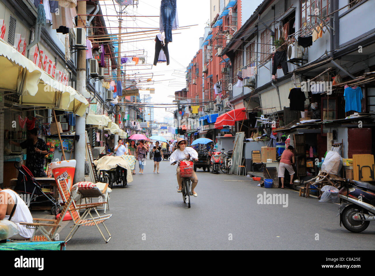 Scena cittadina, Shanghai, Cina Foto Stock