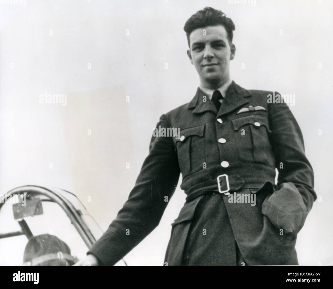 ERIC DANIELLE James NICHOLSON VC DFC (1917-1945) solo Battaglia di Bretagna e RAF Fighter Command pilota ad essere aggiudicati VC in WW2 Foto Stock