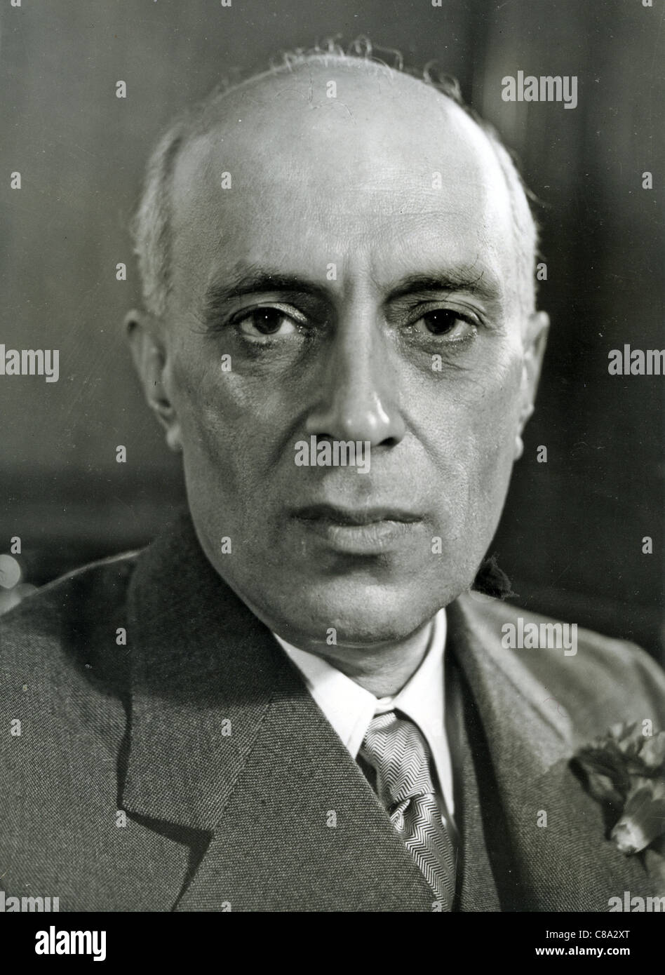 PANDIT Jawaharlal Nehru (1889-1964) il primo ministro dell'India circa 1950 Foto Stock