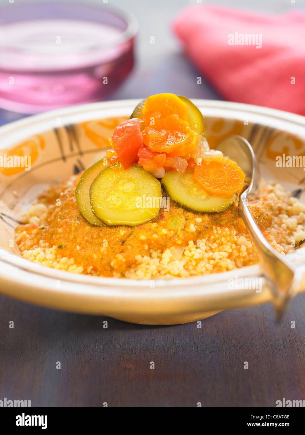 Couscous vegetale Foto Stock