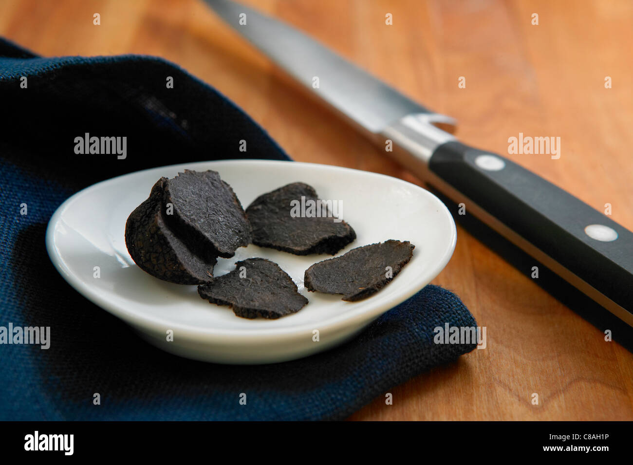 Affettato di tartufo Foto Stock