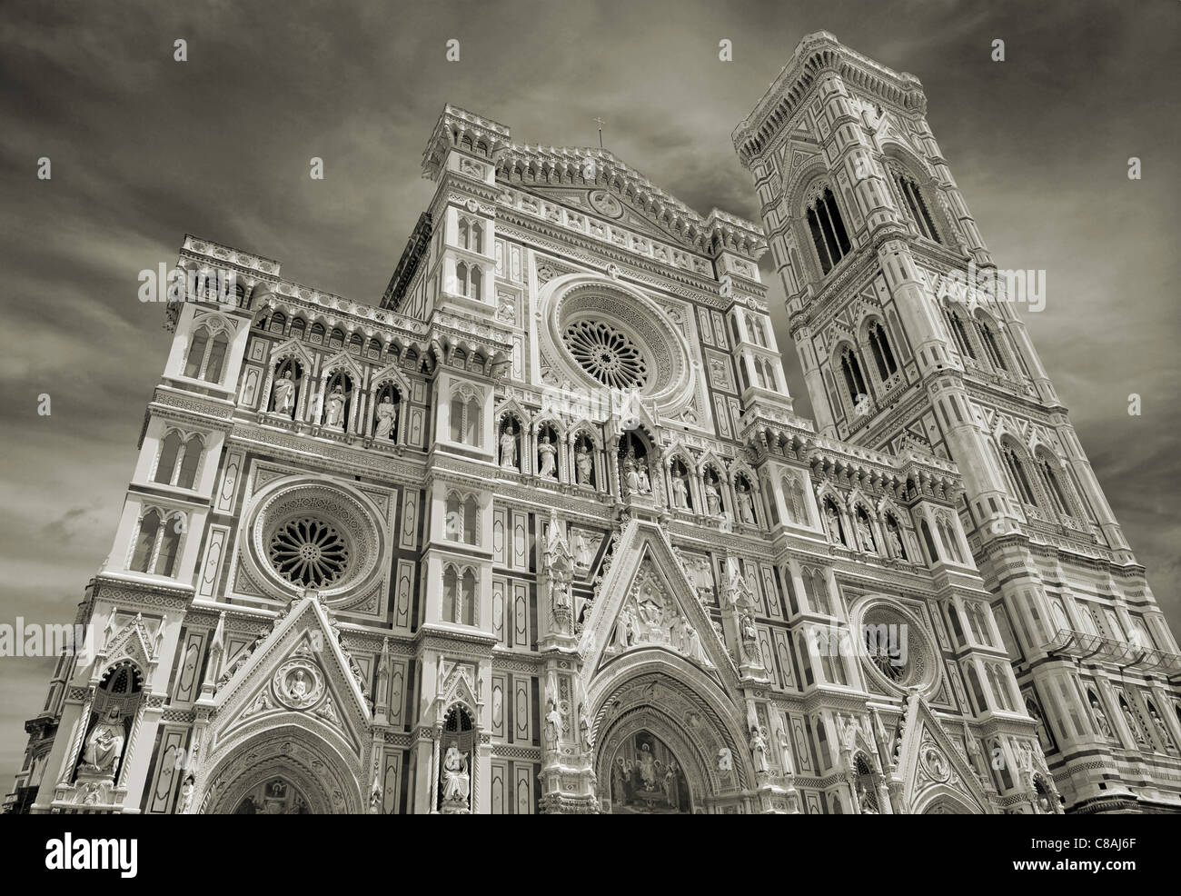 Basilica di Santa Maria del Fiore a Florencia, Italia. Foto Stock