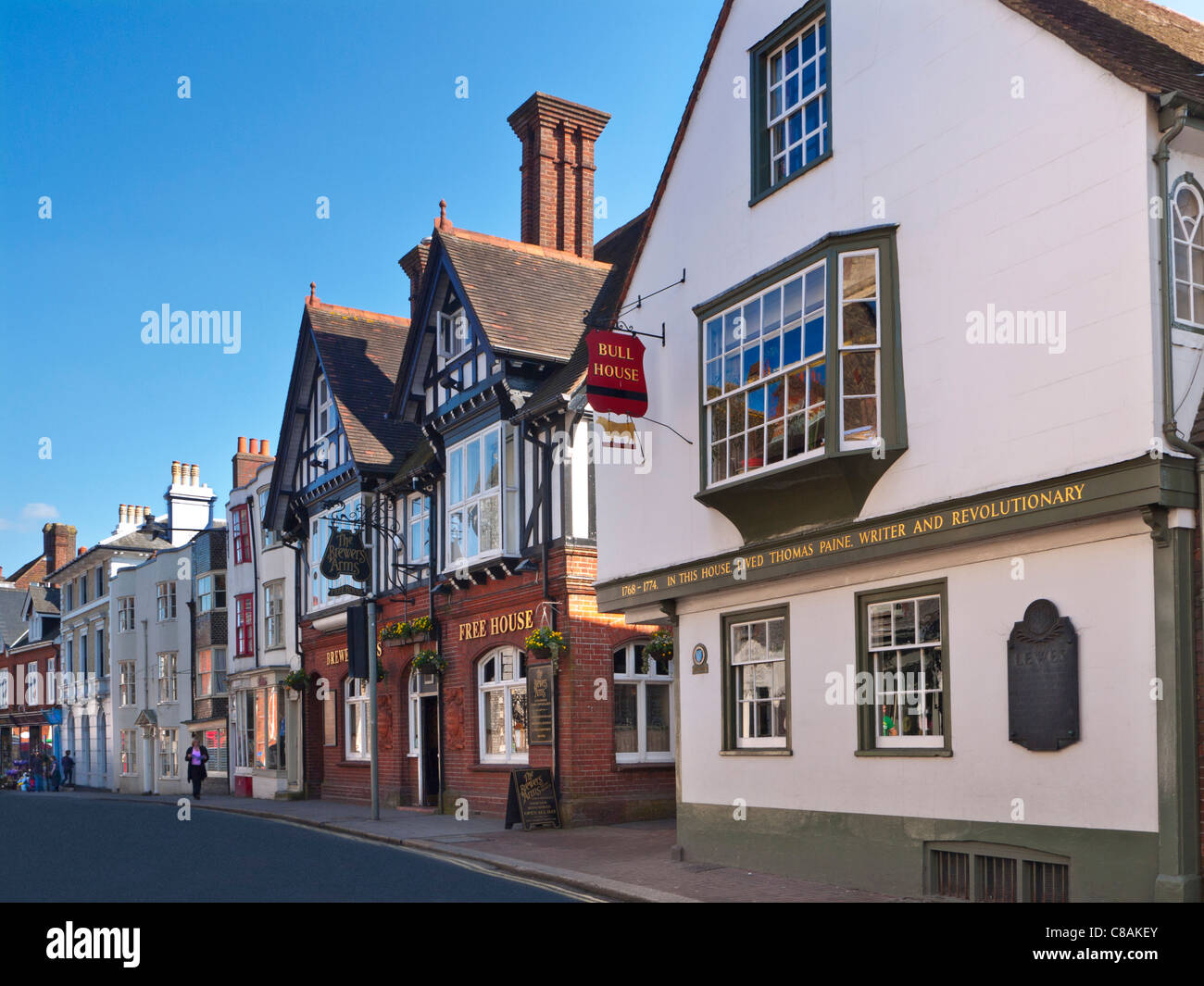 Lewes High Street East Sussex Regno Unito Foto Stock