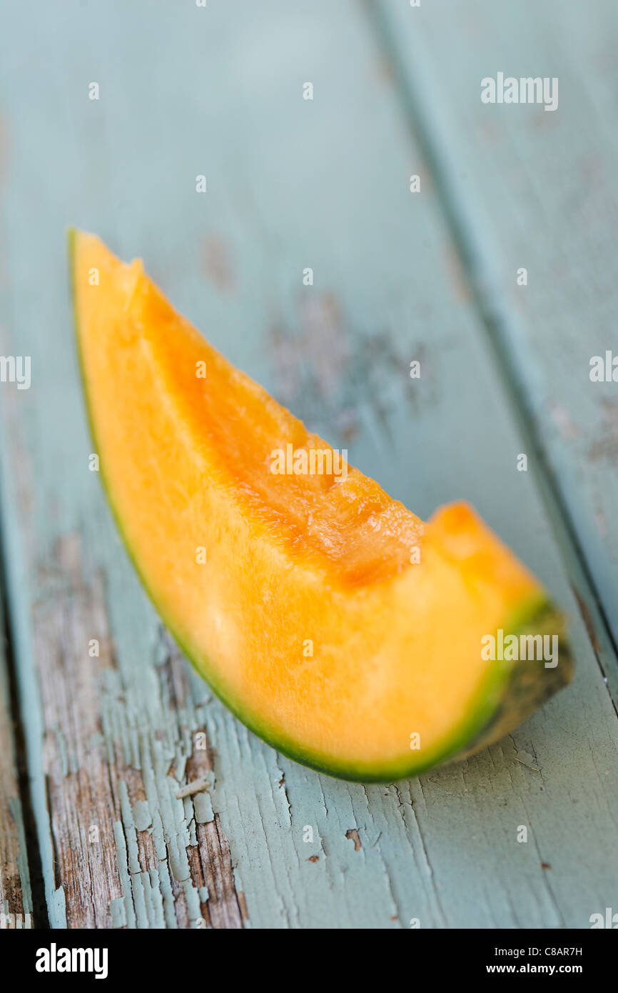 Fetta di melone Foto Stock