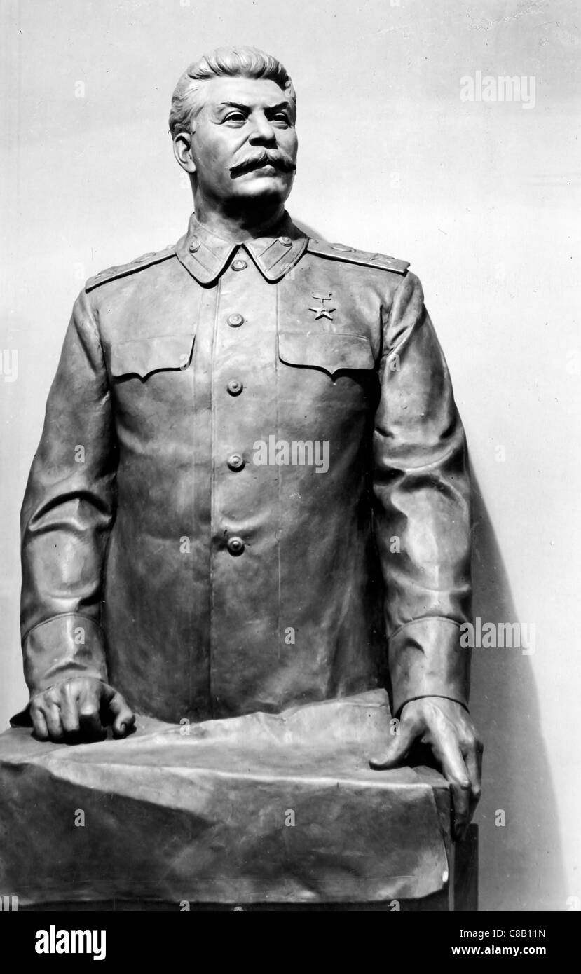 Il busto di Joseph Stalin Foto Stock