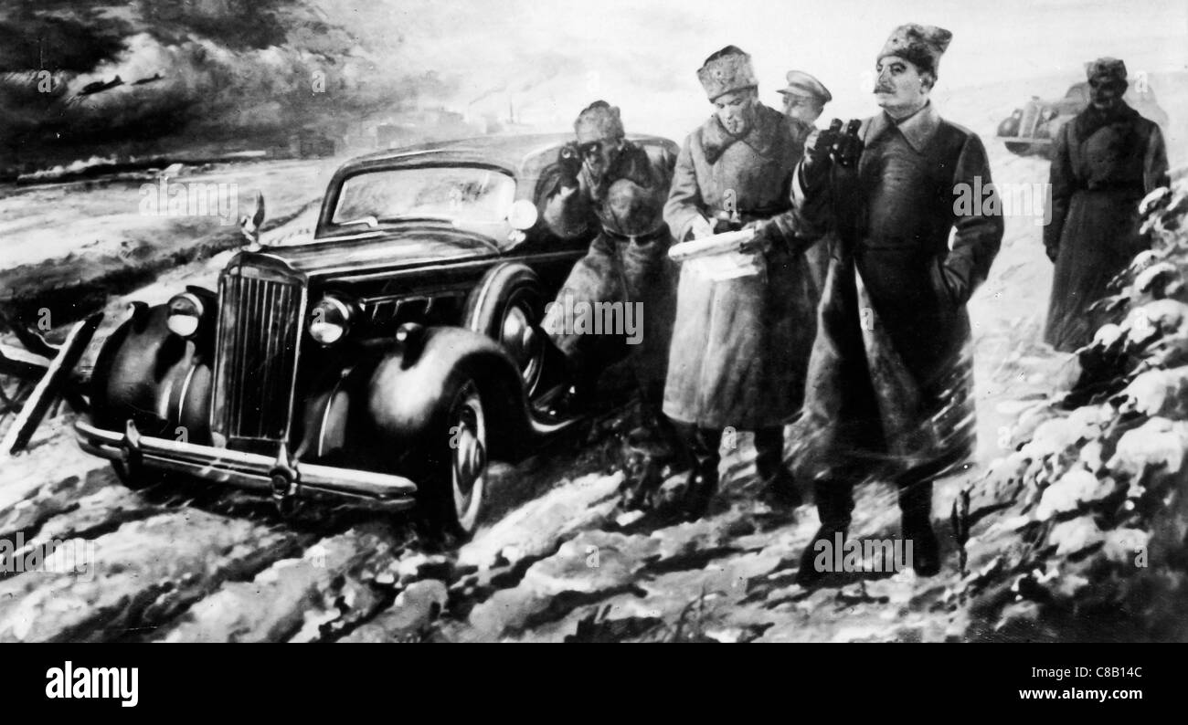 Joseph Stalin nella parte anteriore,1943 Foto Stock