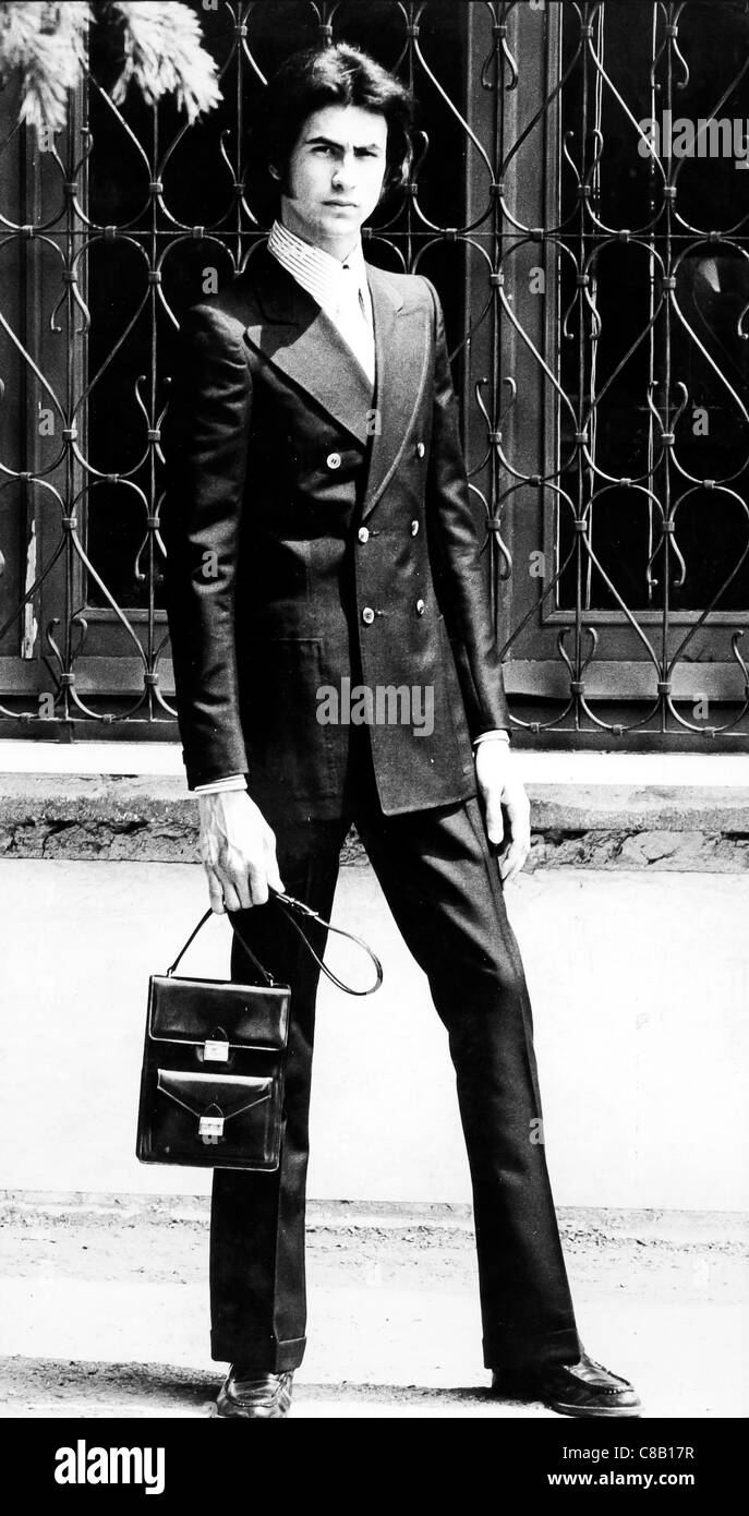 La moda italiana nel 70s,sacco Foto Stock