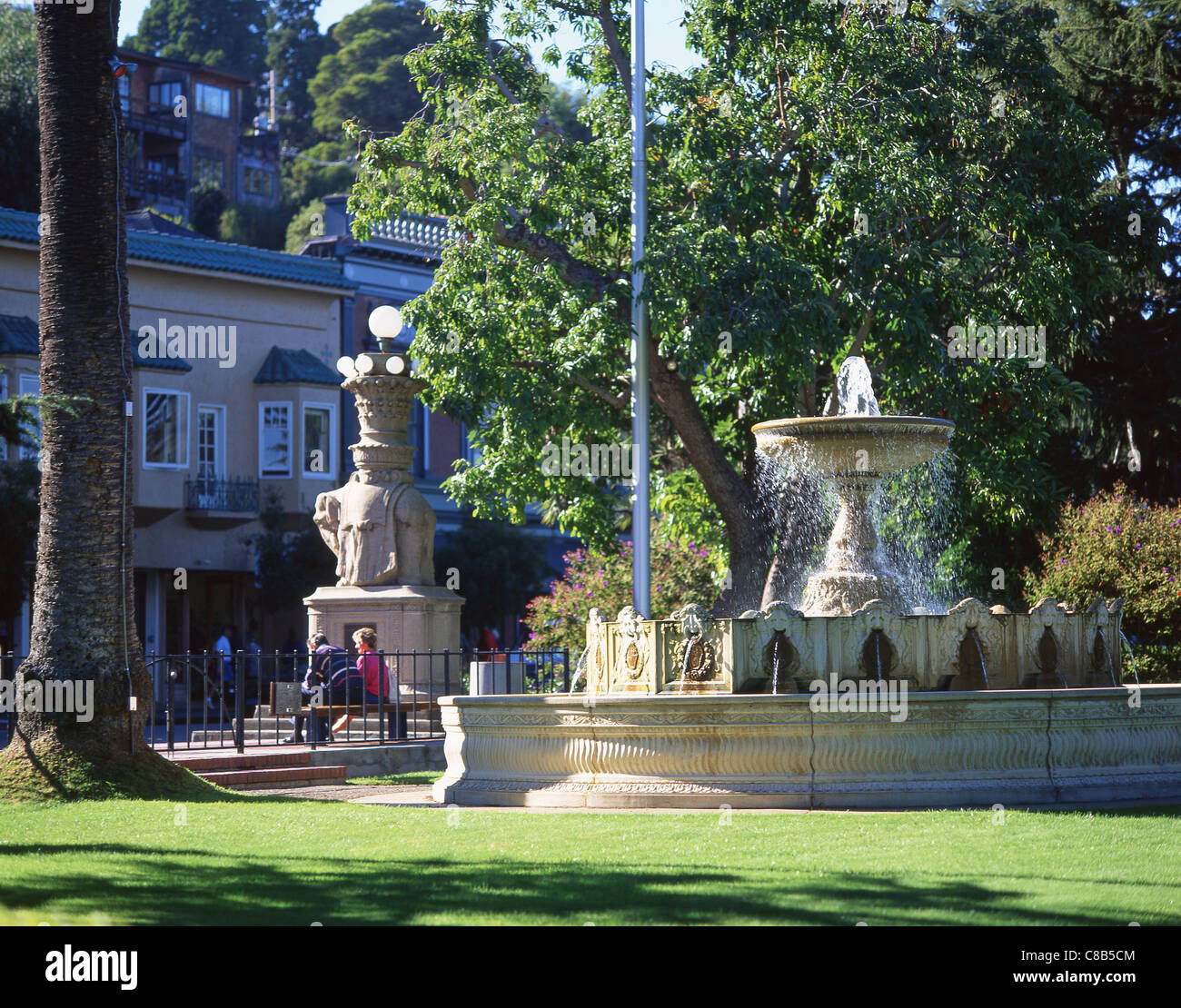 Plaza de Viña del Mar Park, Sausalito, San Francisco Bay Area, Marin County, California, Stati Uniti d'America Foto Stock