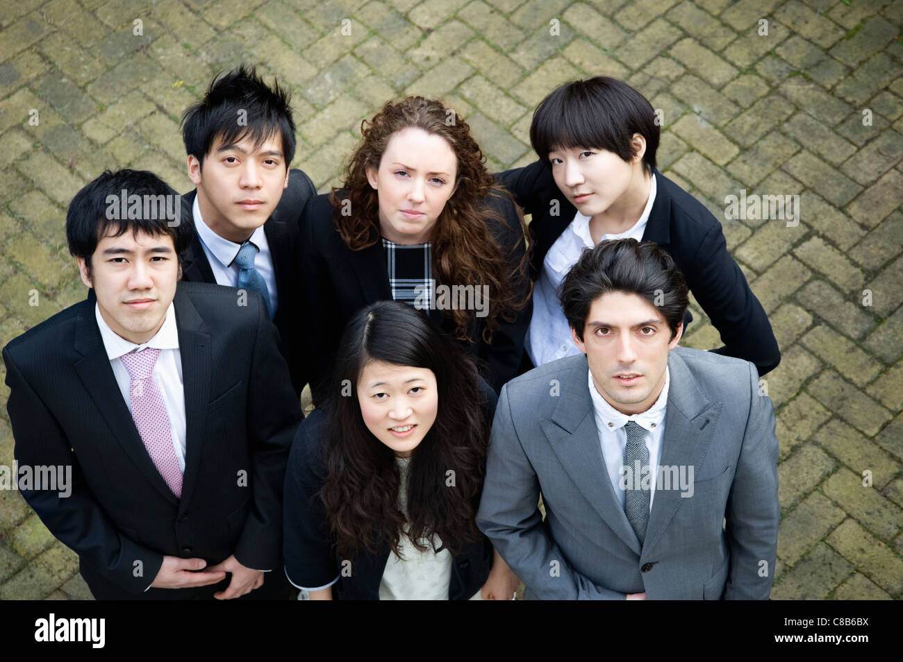 Multi etnico gruppo aziendale Foto Stock