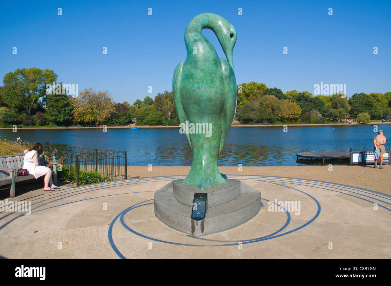 Isis da Simon spinotto (2009) dal lungo lago d acqua Hyde Park West London Inghilterra England Regno Unito Europa Foto Stock
