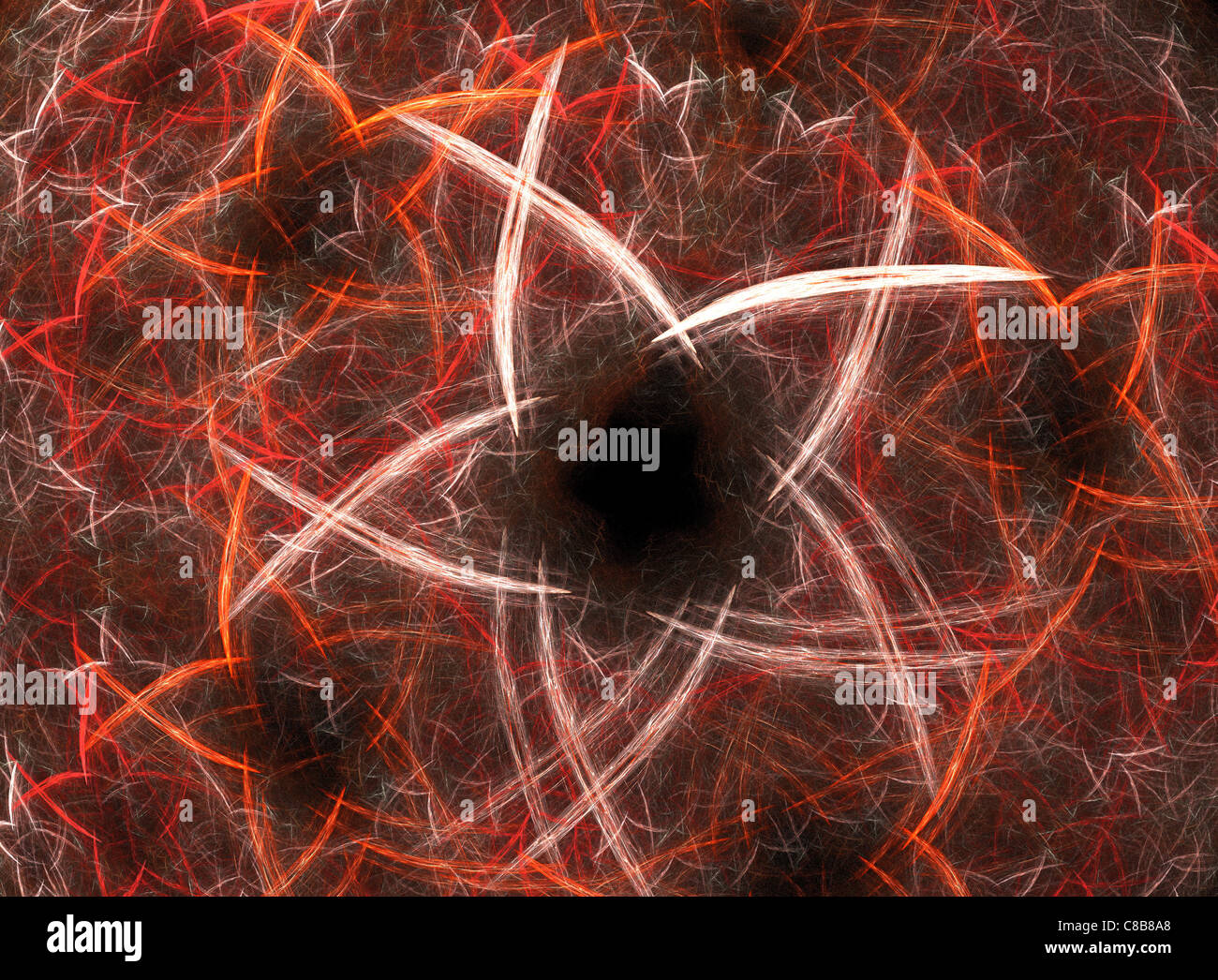 Stelle di natale creati utilizzando le apofisi fiamma programma Fractal Foto Stock