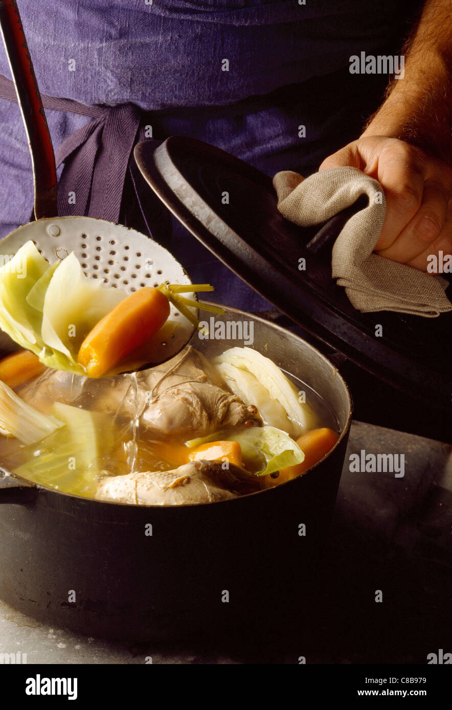 Tradizionale e di manzo stufato vegetale Foto Stock