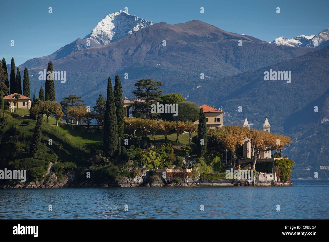 Il lago di Como .Lakeside immagini Foto Stock