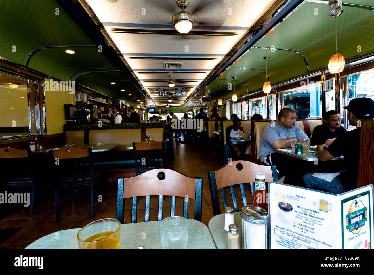 Tipico American Diner Foto Stock