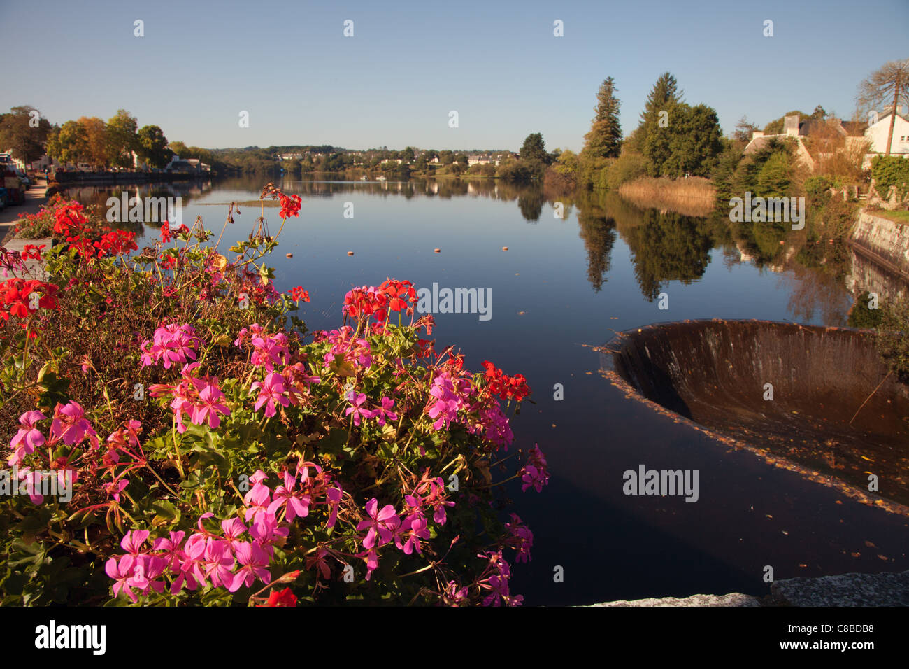 Il lago sul villaggio Huelgoat Bretagna Francia Foto Stock