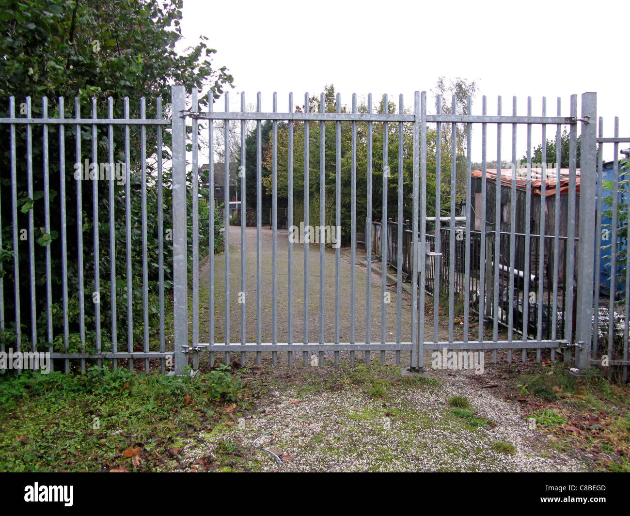 Cancello di ferro, Alblasserdam, Paesi Bassi Foto Stock