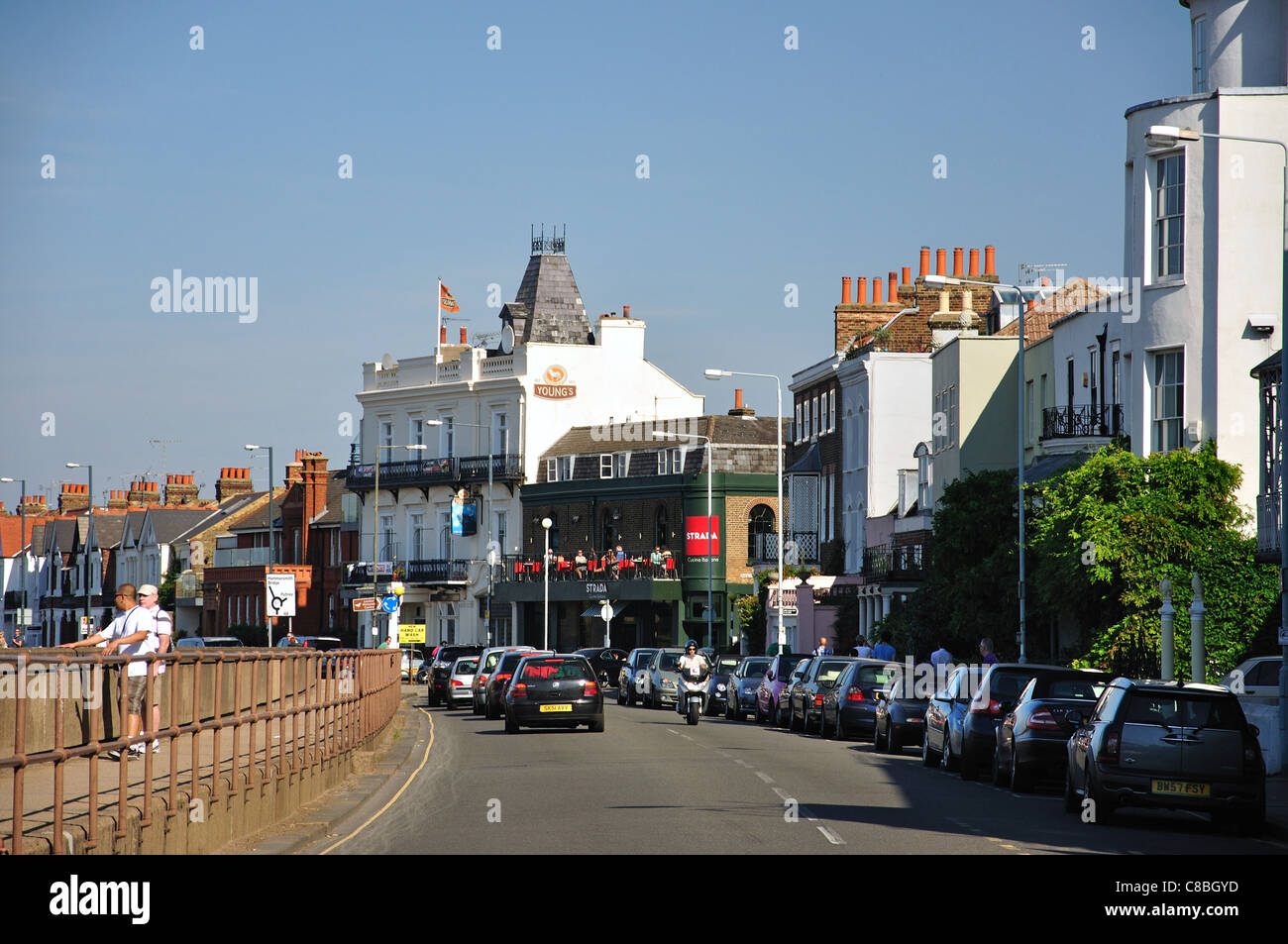 La terrazza, Barnes, London Borough of Richmond upon Thames, Greater London, England, Regno Unito Foto Stock