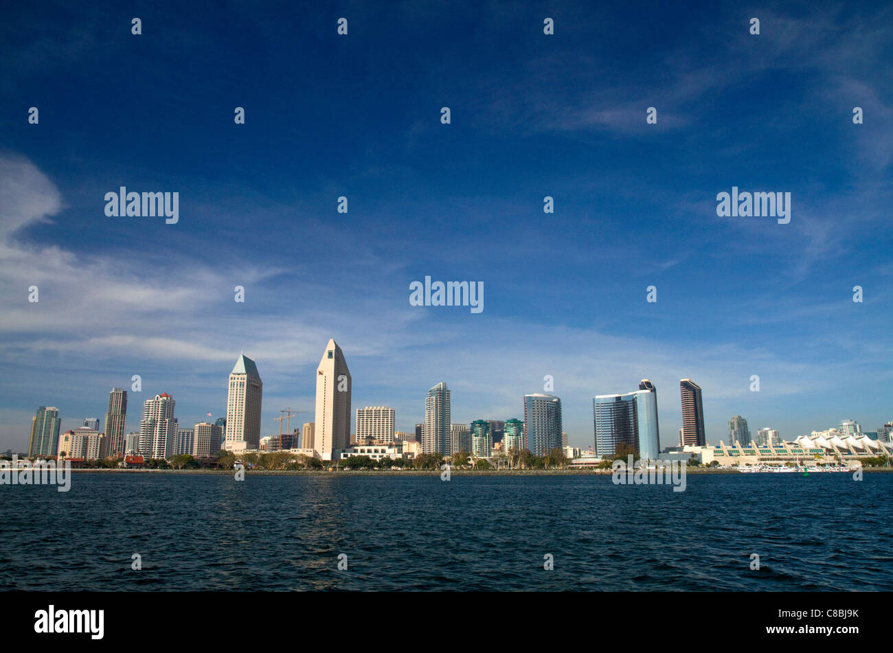 La città e il porto di San Diego, California, Stati Uniti d'America. Foto Stock