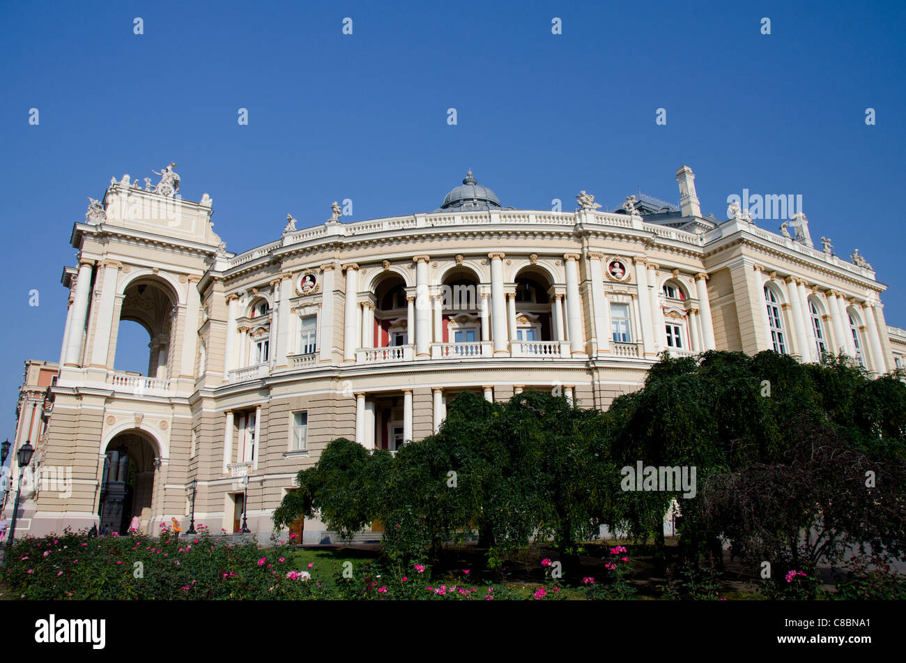 Ucraina Odessa. Historic Odessa Opera House & Theatre, neo-barocco stile italiano, circa 1887. Foto Stock