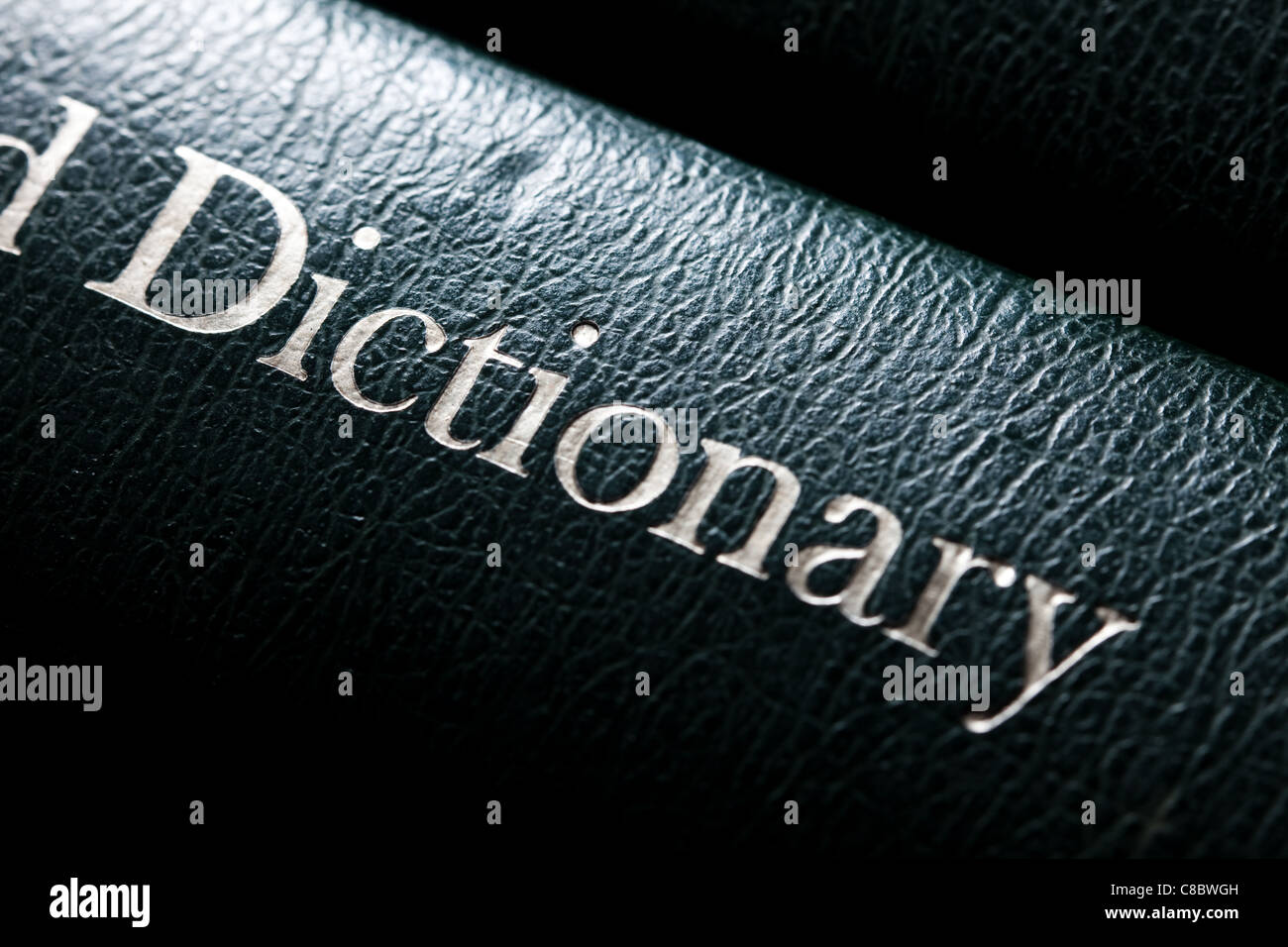 Dictionary close up shot Foto Stock