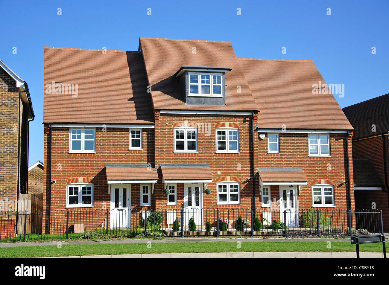 Sviluppo di alloggiamento a Jennet Park, Bracknell, Berkshire, Inghilterra, Regno Unito Foto Stock