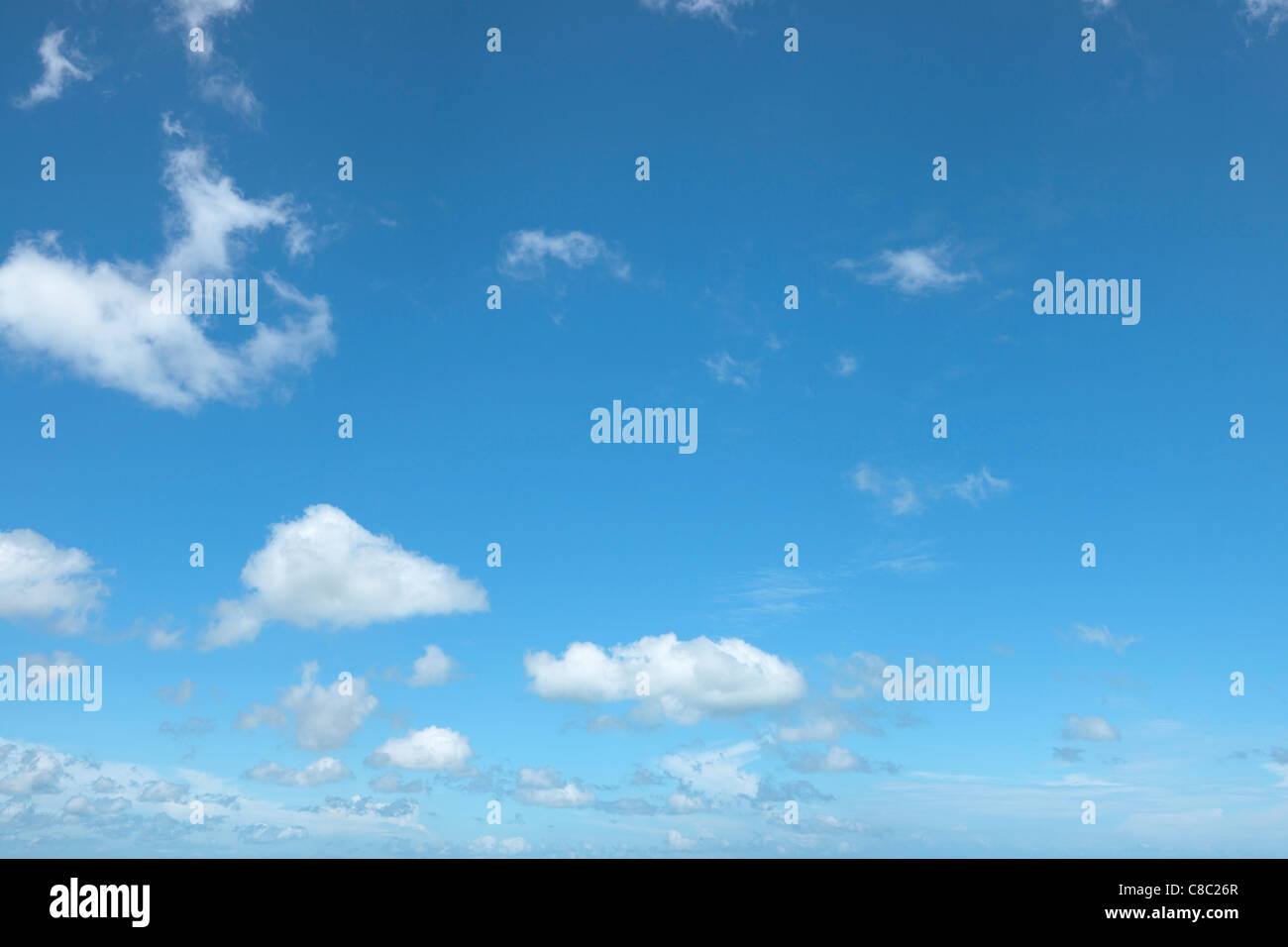 Bellissimo cielo nuvoloso. Fatta da diversi scatti, cucito insieme per ottenere elevata ( 40 Mpix ) risoluzione. Foto Stock