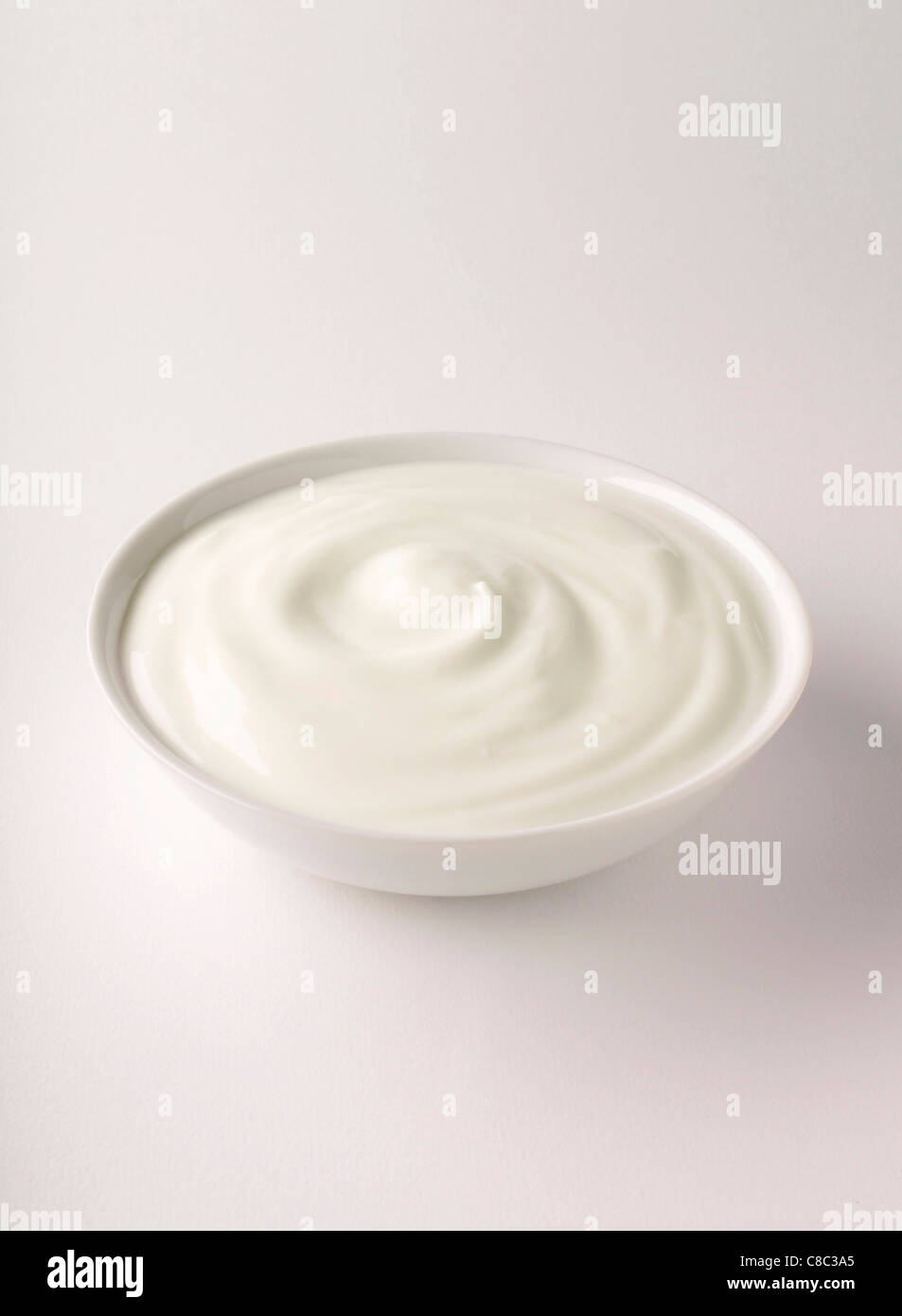 Piatto di fromage frais Foto Stock